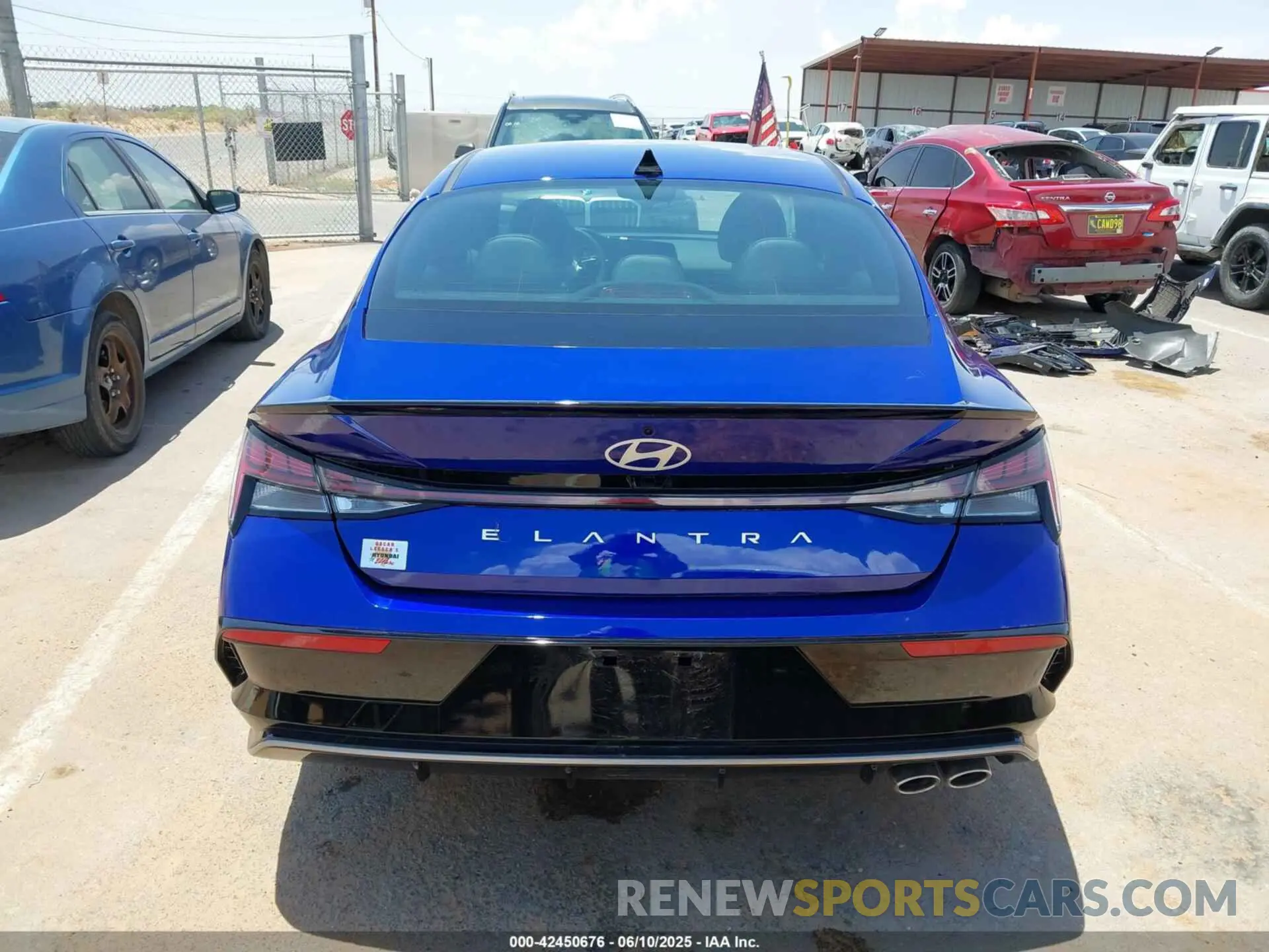 17 Photograph of a damaged car KMHLR4DFXSU986038 HYUNDAI ELANTRA 2025