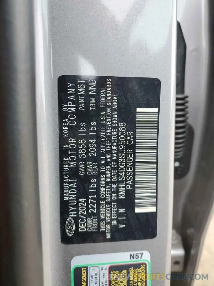 13 Фотография поврежденного автомобиля KMHLS4DG3SU950088 HYUNDAI ELANTRA 2025