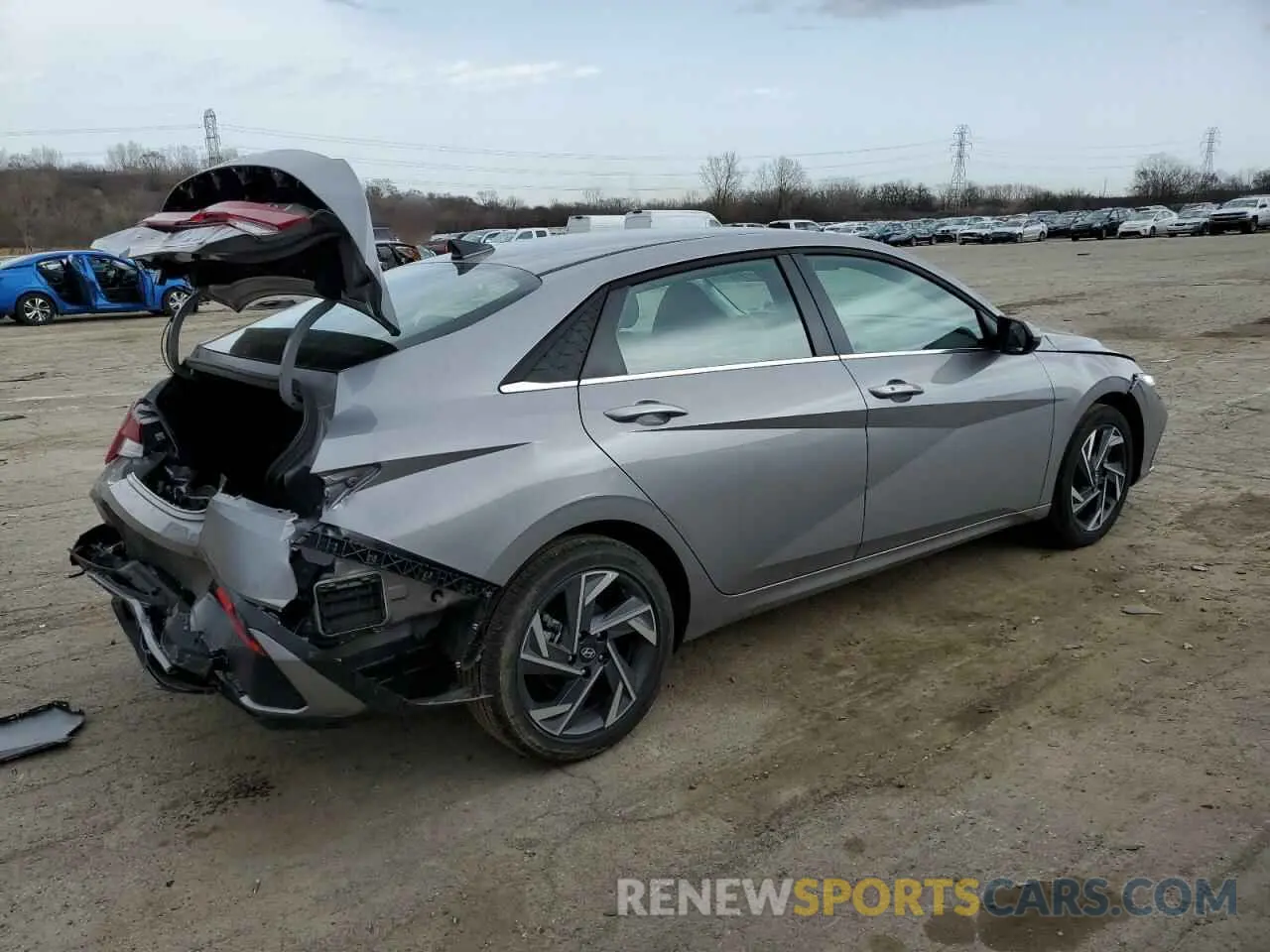 3 Фотография поврежденного автомобиля KMHLS4DG3SU950088 HYUNDAI ELANTRA 2025