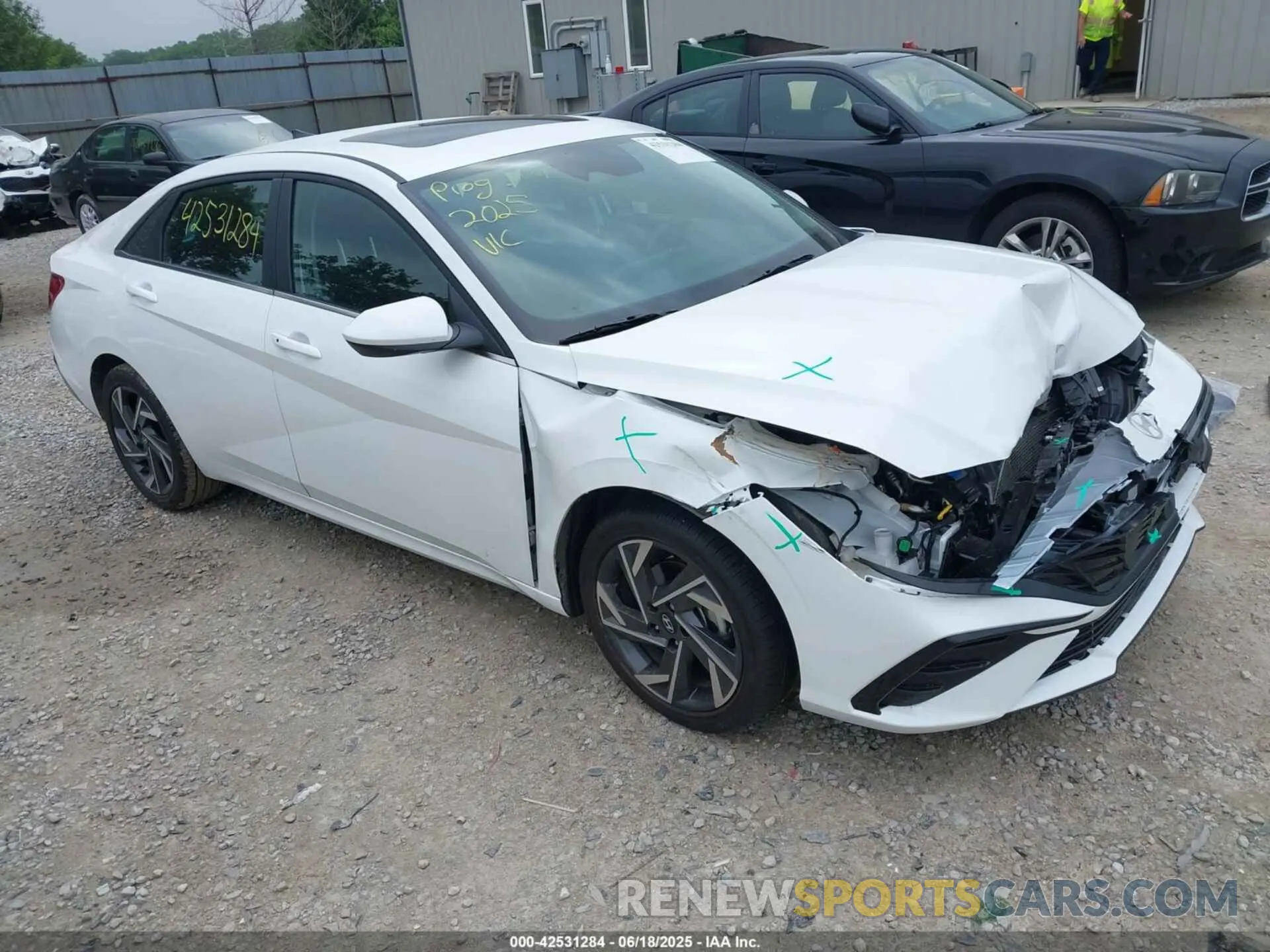 1 Photograph of a damaged car KMHLS4DG4SU972231 HYUNDAI ELANTRA 2025