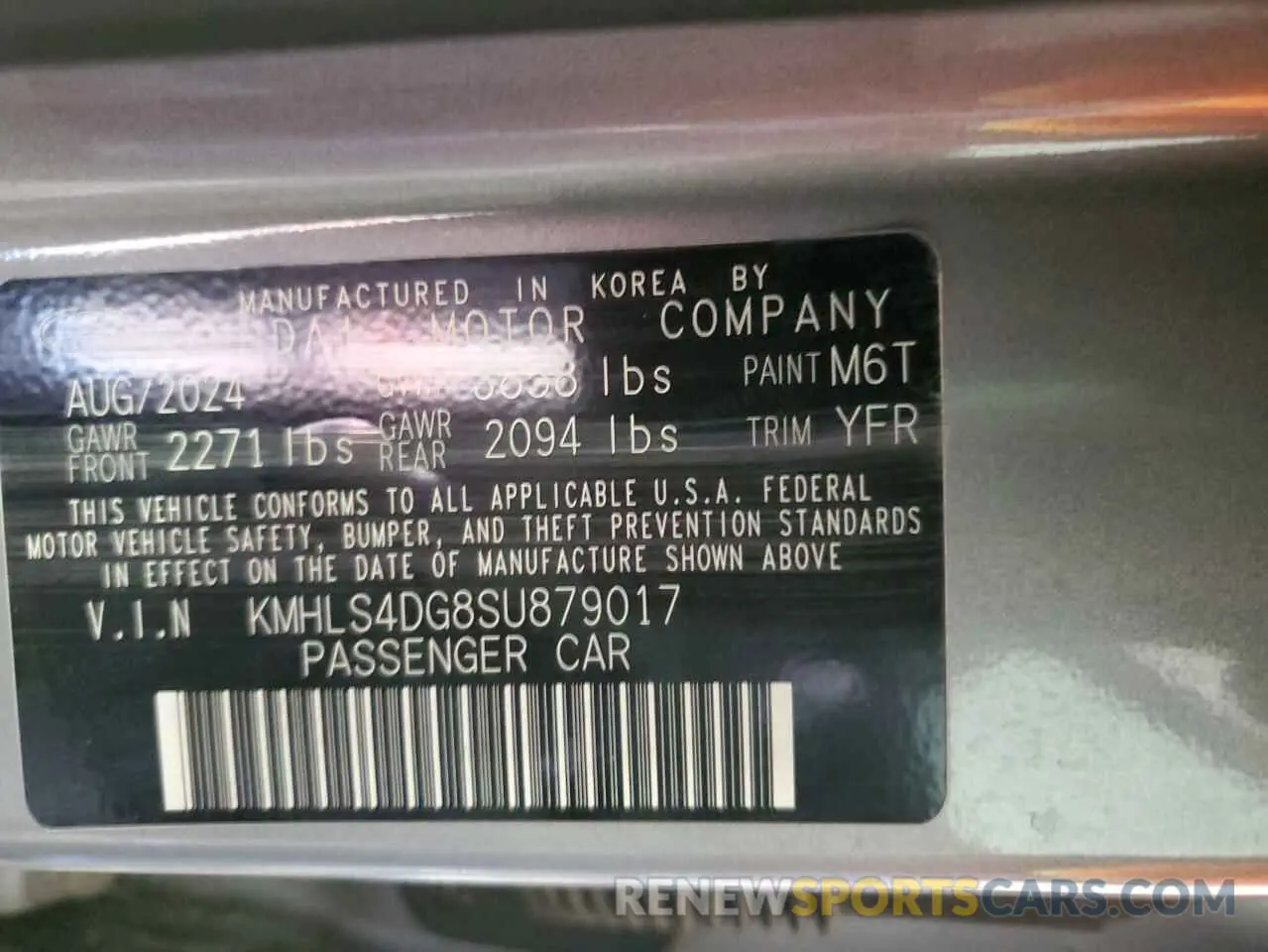12 Photograph of a damaged car KMHLS4DG8SU879017 HYUNDAI ELANTRA 2025