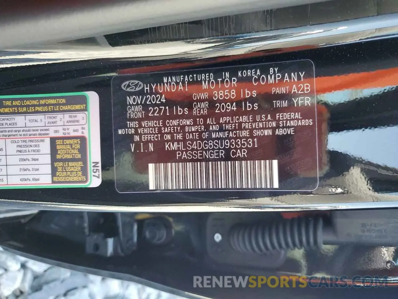 13 Фотография поврежденного автомобиля KMHLS4DG8SU933531 HYUNDAI ELANTRA 2025
