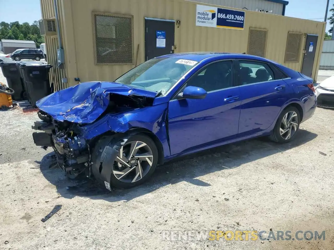 1 Photograph of a damaged car KMHLS4DGXSU906038 HYUNDAI ELANTRA 2025