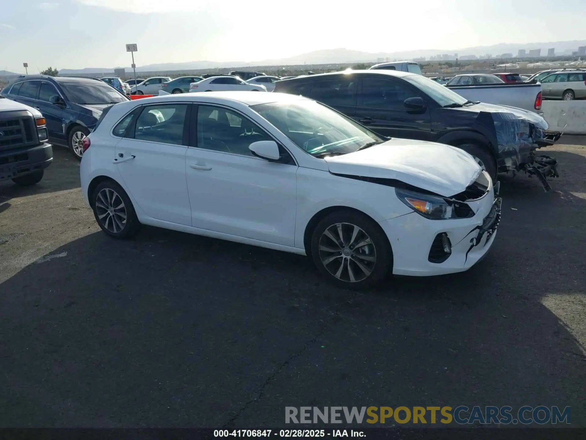 1 Photograph of a damaged car KMHH35LE7KU090303 HYUNDAI ELANTRA GT 2019