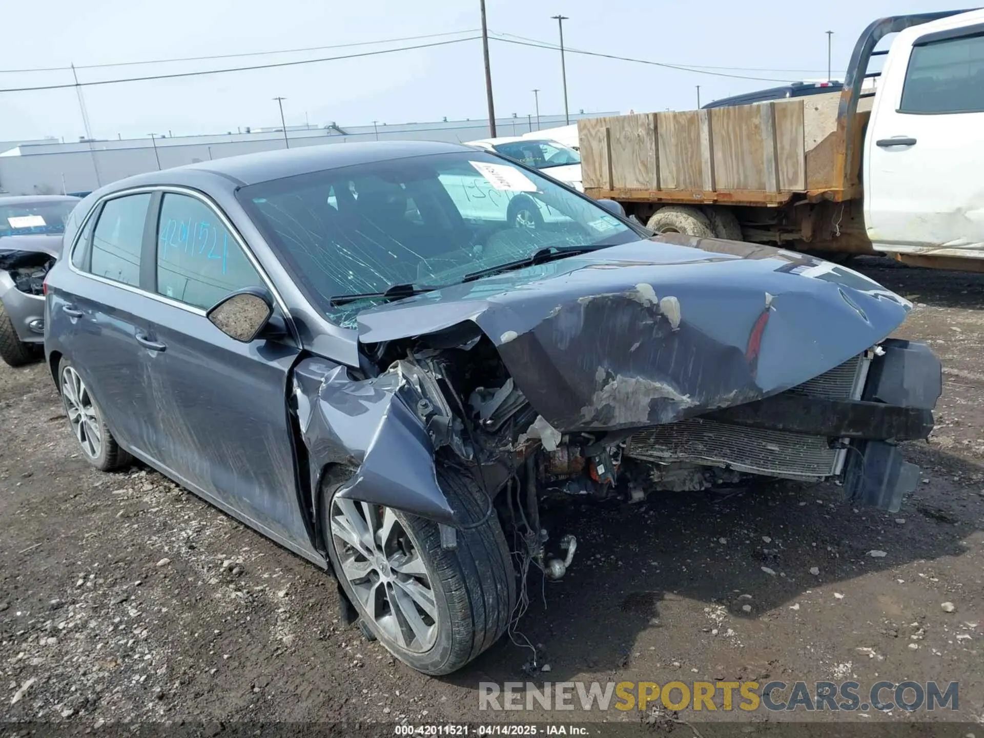 1 Photograph of a damaged car KMHH35LE8KU093503 HYUNDAI ELANTRA GT 2019