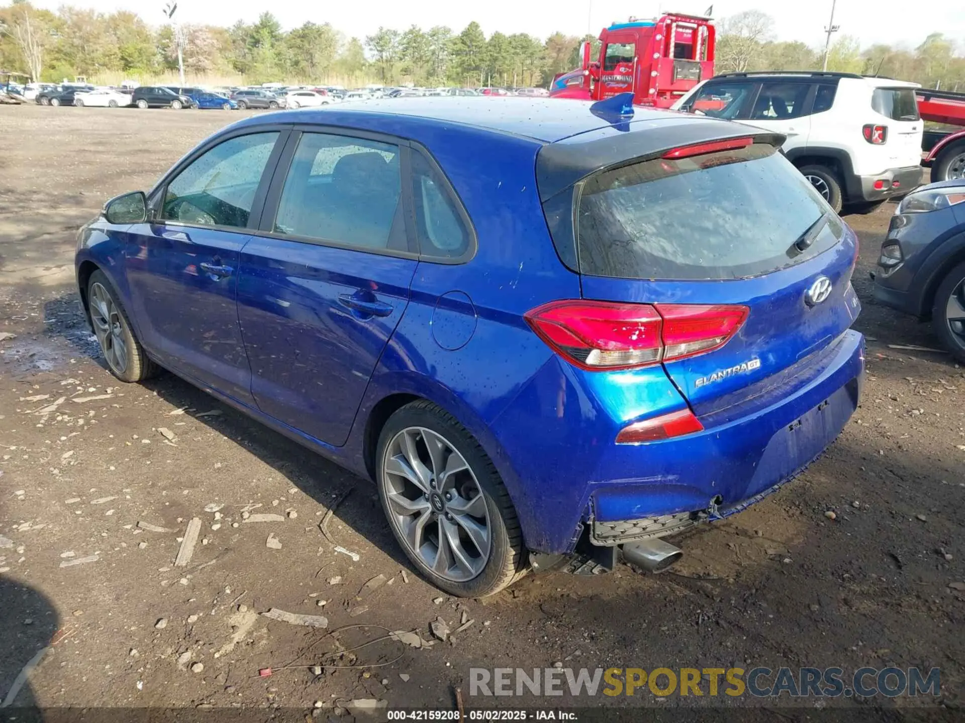 3 Photograph of a damaged car KMHH55LC2KU106433 HYUNDAI ELANTRA GT 2019