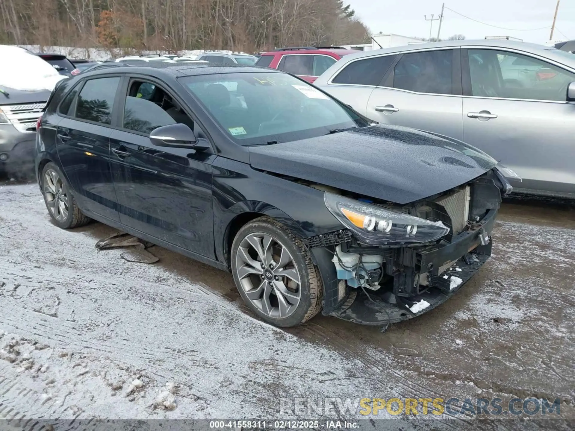 1 Photograph of a damaged car KMHH55LC4KU106319 HYUNDAI ELANTRA GT 2019
