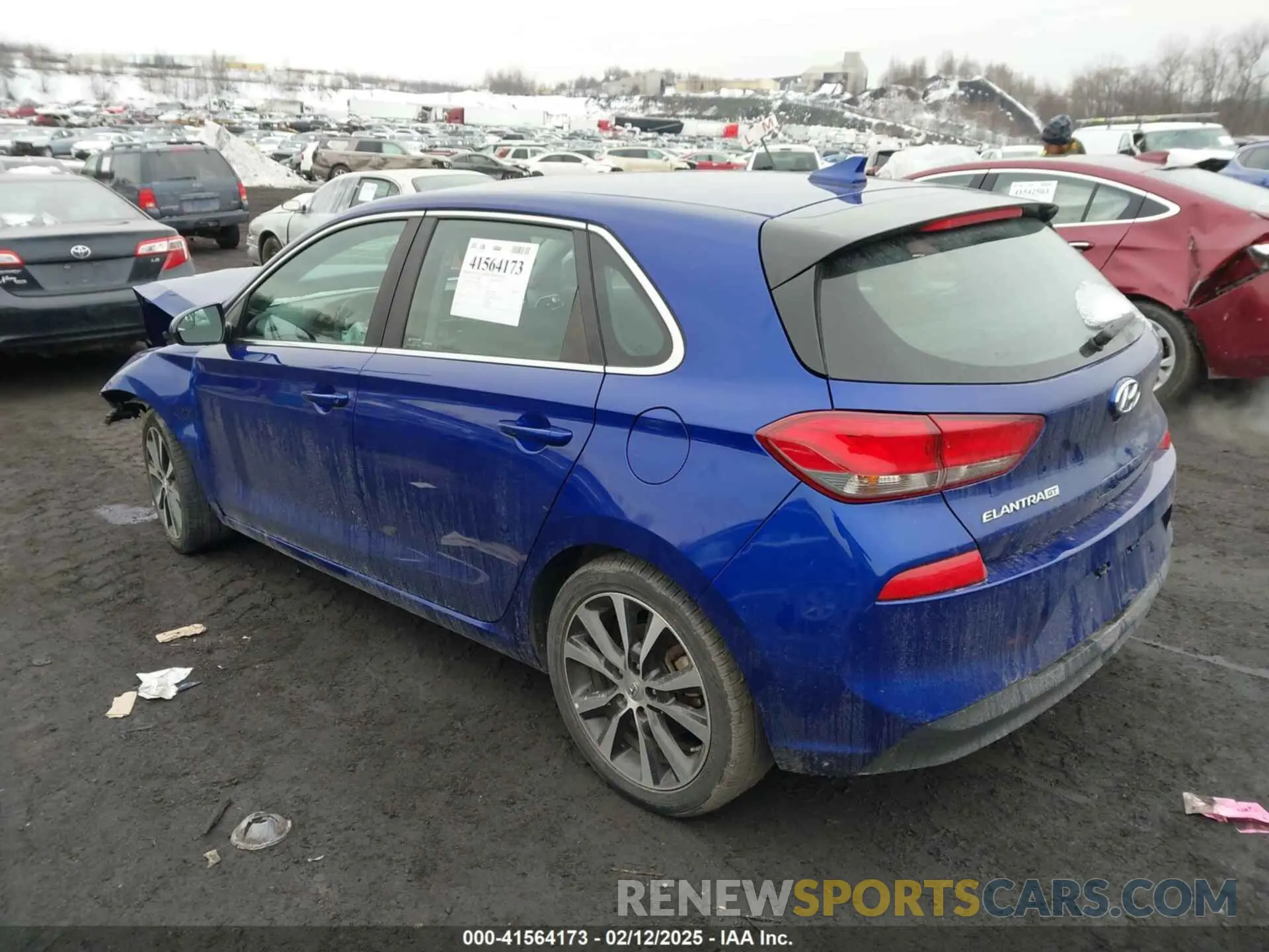 3 Фотография поврежденного автомобиля KMHH35LE2LU137626 HYUNDAI ELANTRA GT 2020