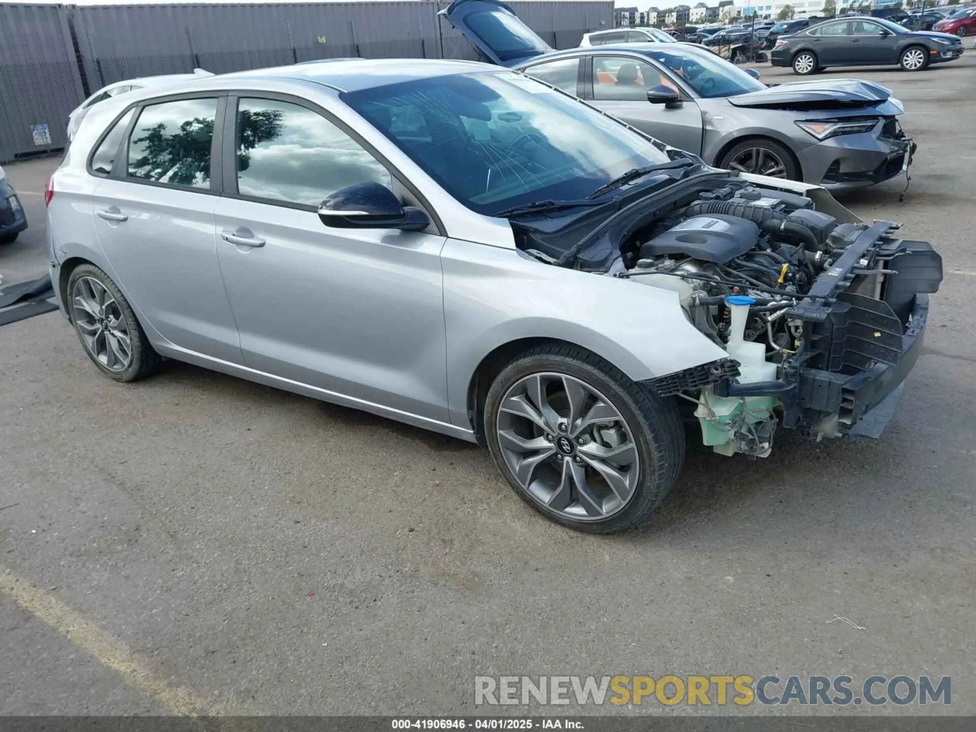 1 Photograph of a damaged car KMHH55LC5LU132008 HYUNDAI ELANTRA GT 2020