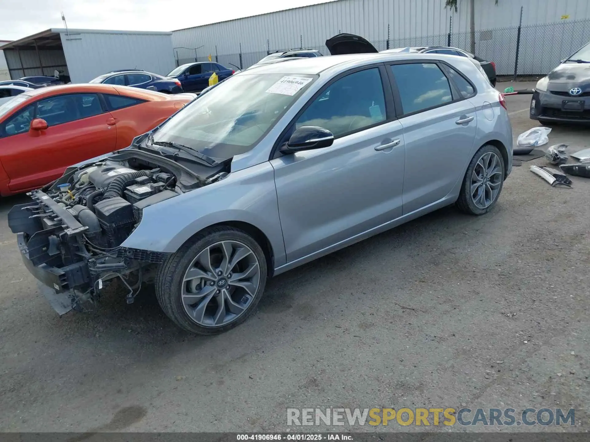 2 Photograph of a damaged car KMHH55LC5LU132008 HYUNDAI ELANTRA GT 2020