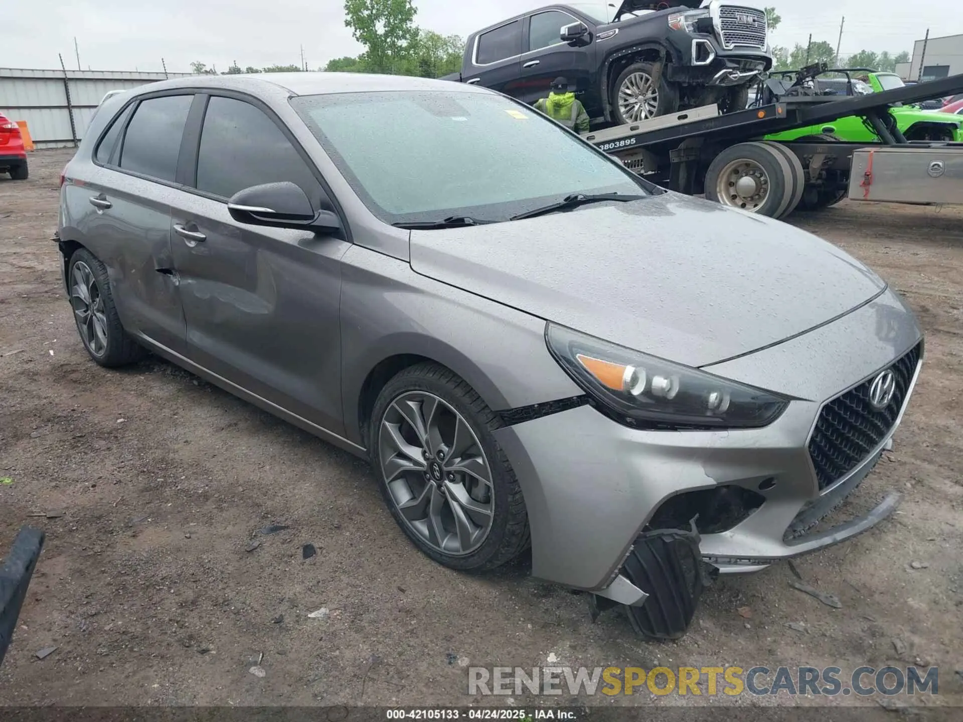 1 Photograph of a damaged car KMHH55LC8LU127949 HYUNDAI ELANTRA GT 2020