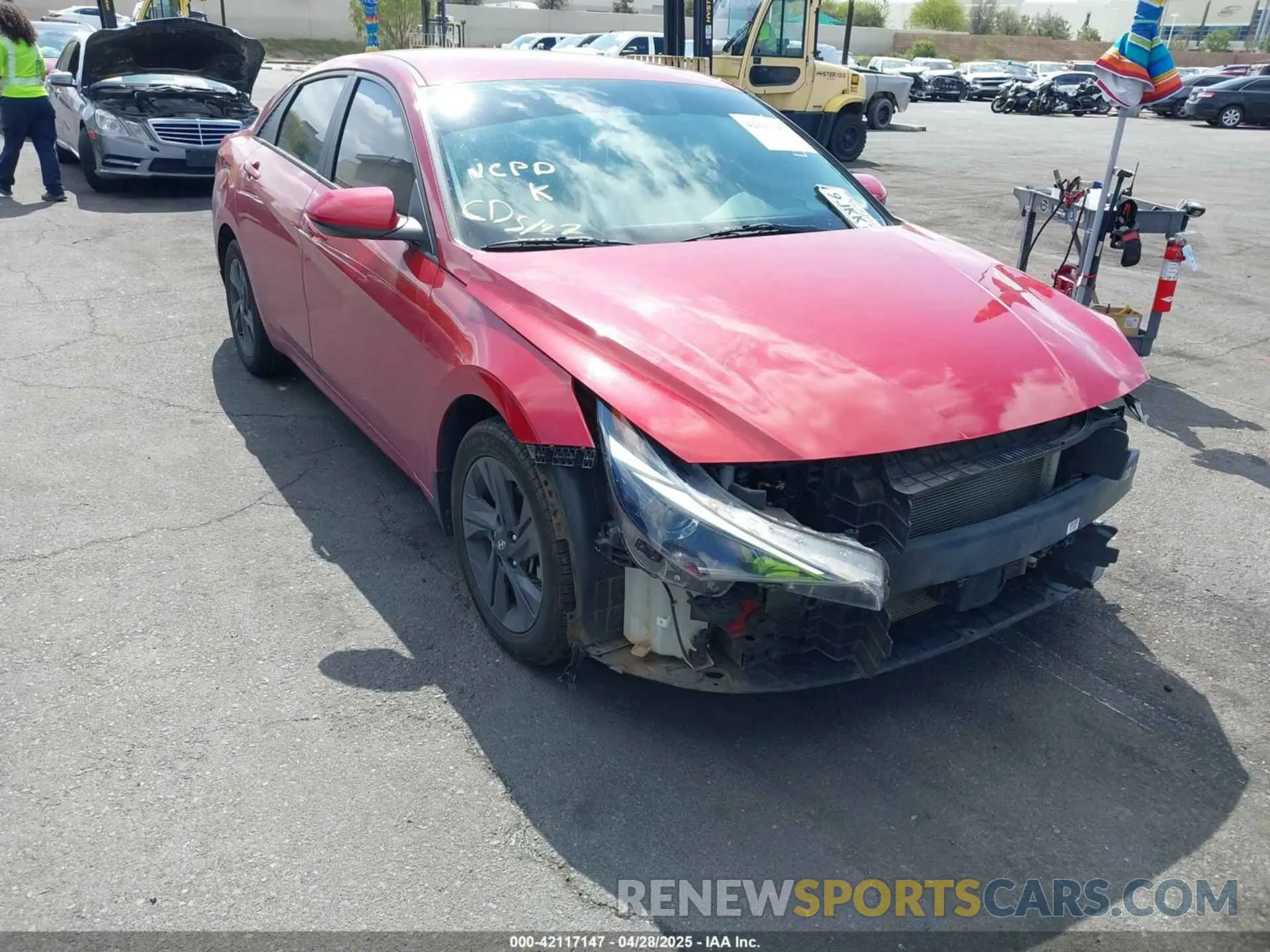 1 Фотография поврежденного автомобиля KMHLM4AJ7MU005318 HYUNDAI ELANTRA HYBRID 2021