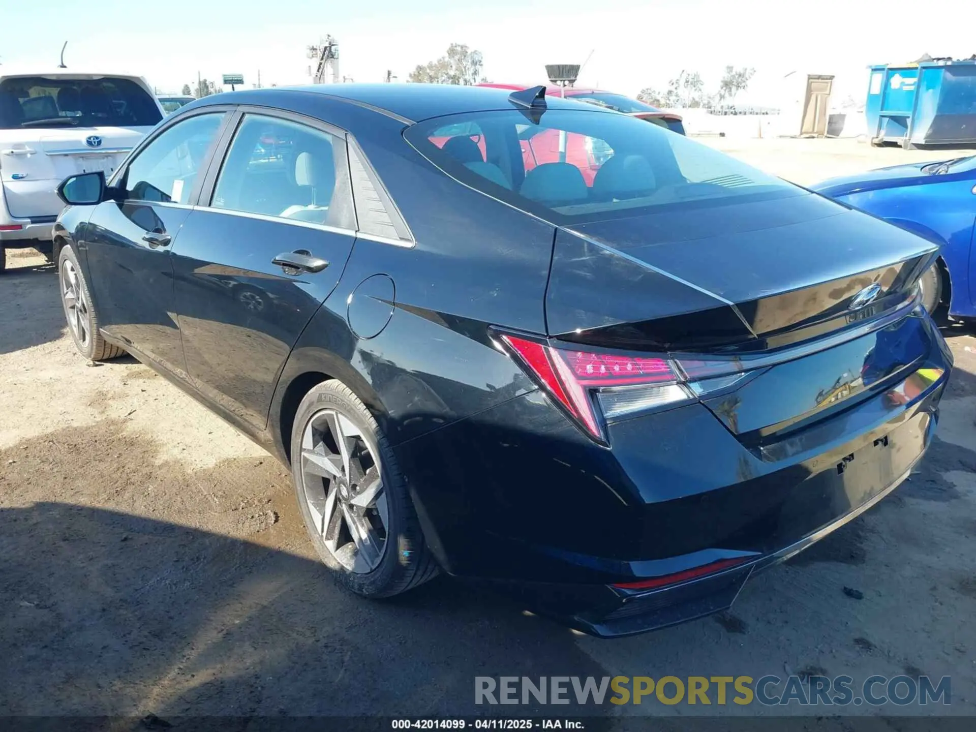 3 Фотография поврежденного автомобиля KMHLN4AJ4MU005340 HYUNDAI ELANTRA HYBRID 2021