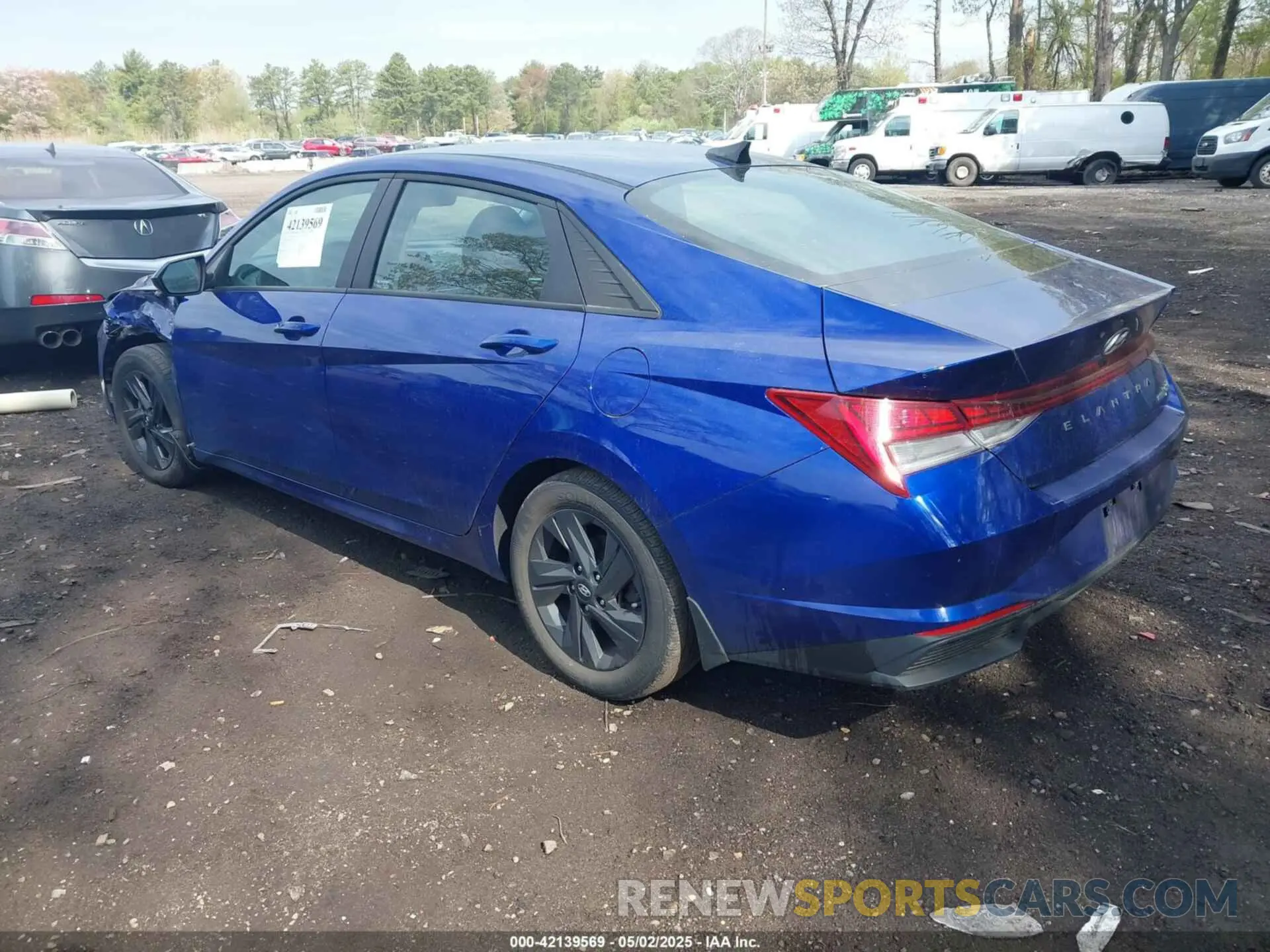 3 Photograph of a damaged car KMHLM4AJ0NU023998 HYUNDAI ELANTRA HYBRID 2022