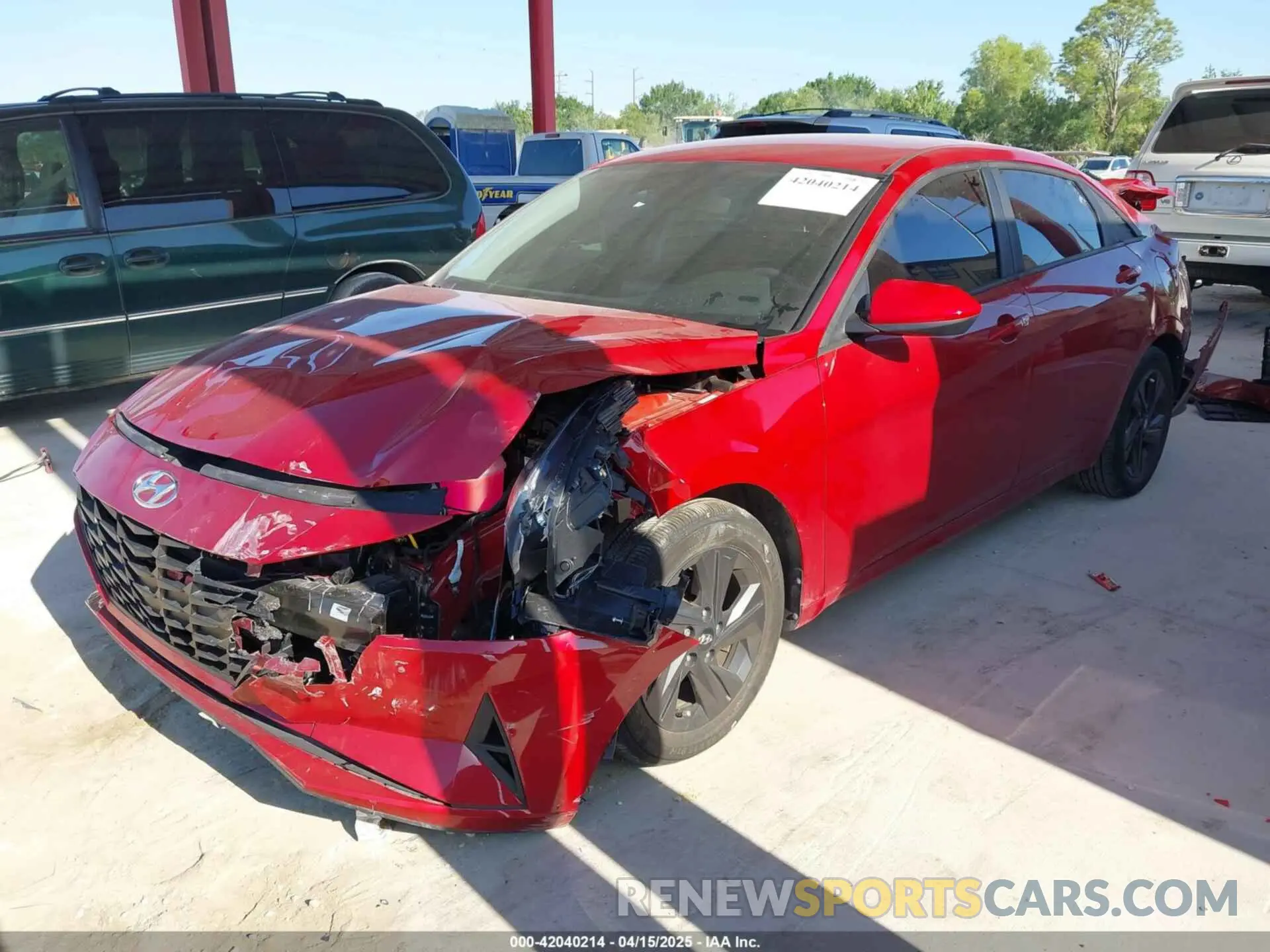 2 Photograph of a damaged car KMHLM4AJ4NU030243 HYUNDAI ELANTRA HYBRID 2022