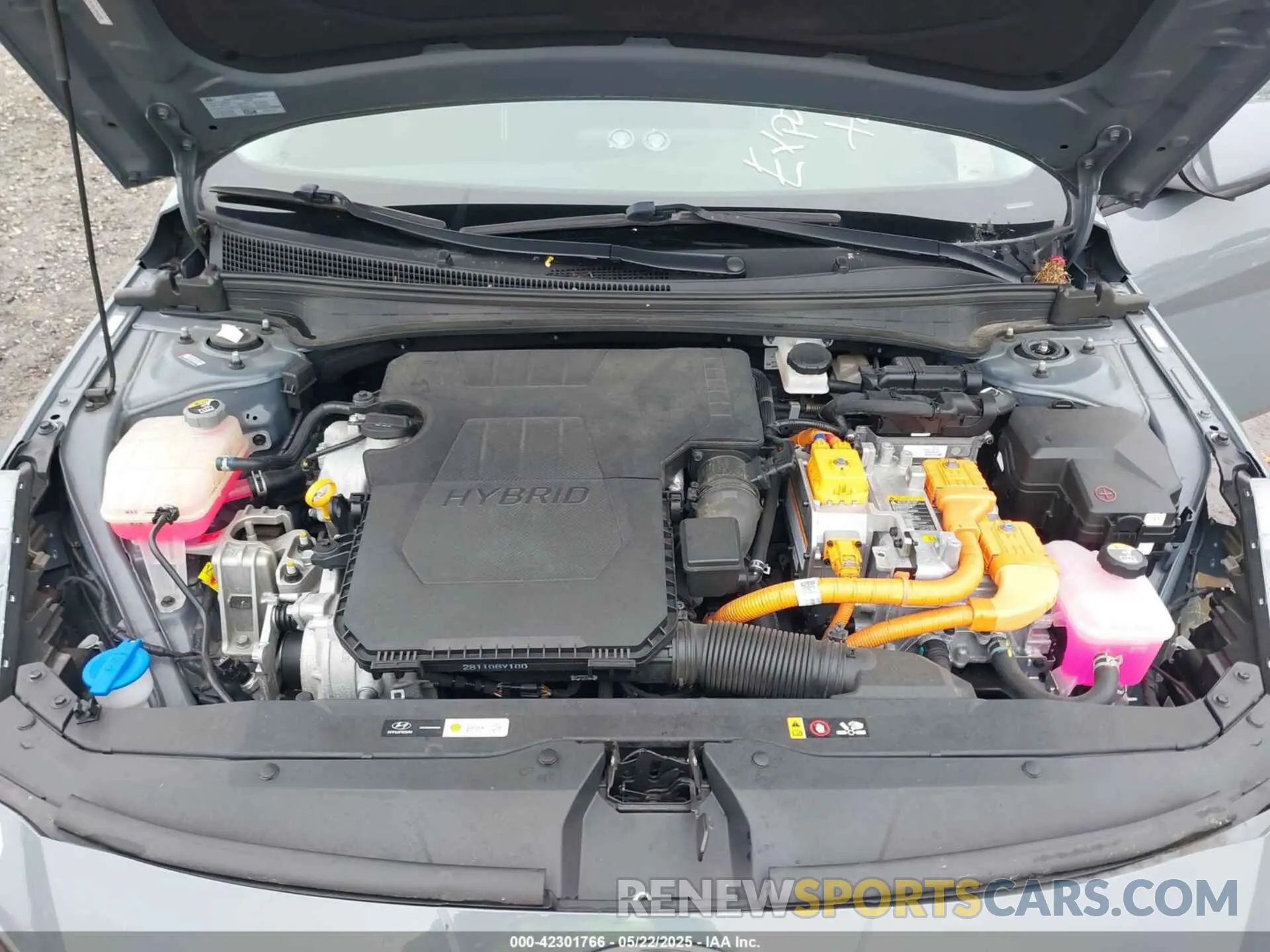 10 Photograph of a damaged car KMHLM4AJ7NU023884 HYUNDAI ELANTRA HYBRID 2022