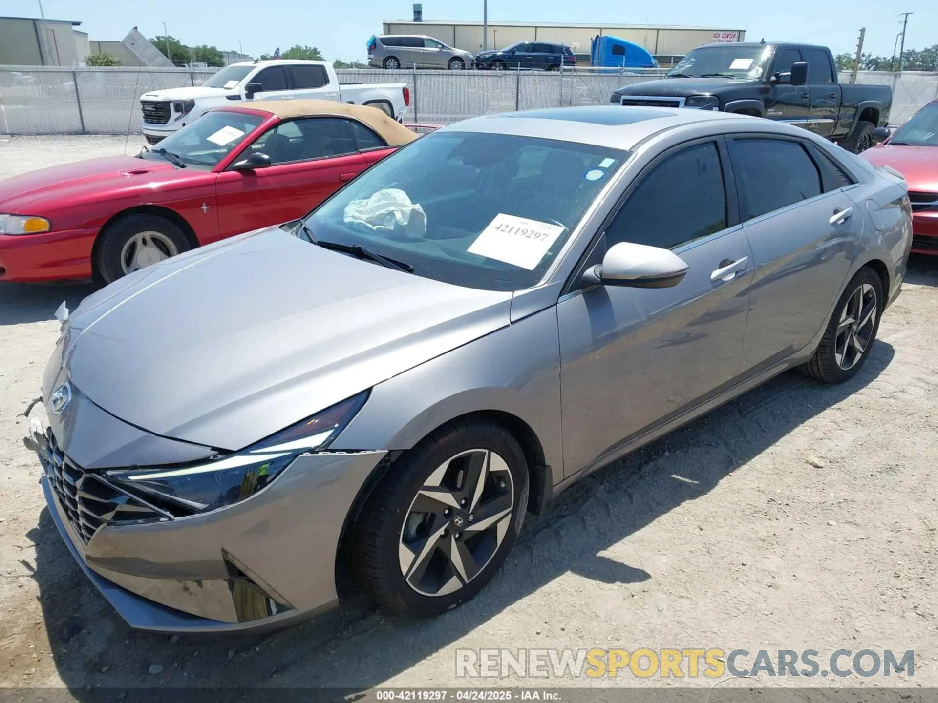 2 Photograph of a damaged car KMHLN4AJ1NU027118 HYUNDAI ELANTRA HYBRID 2022