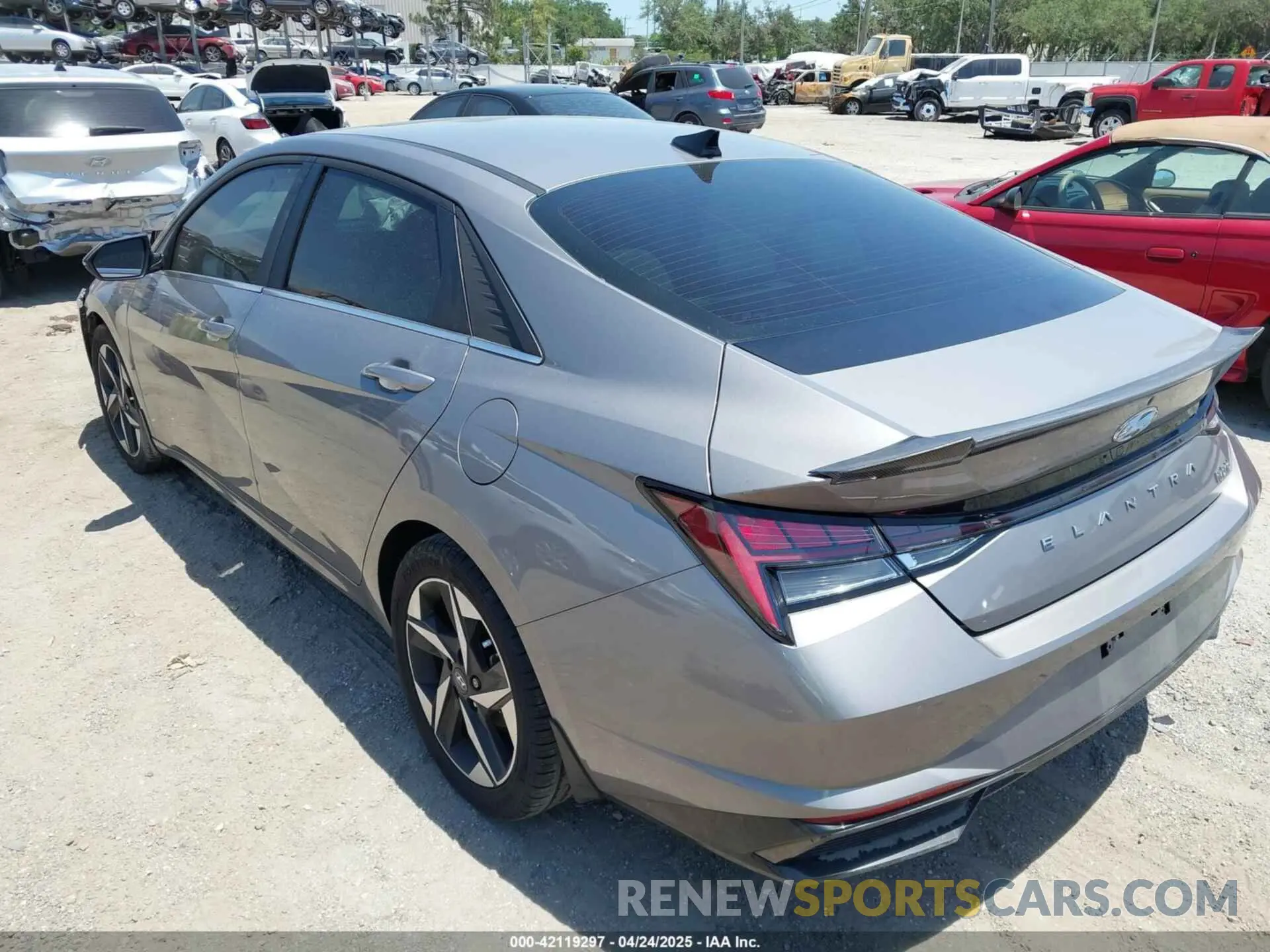3 Photograph of a damaged car KMHLN4AJ1NU027118 HYUNDAI ELANTRA HYBRID 2022