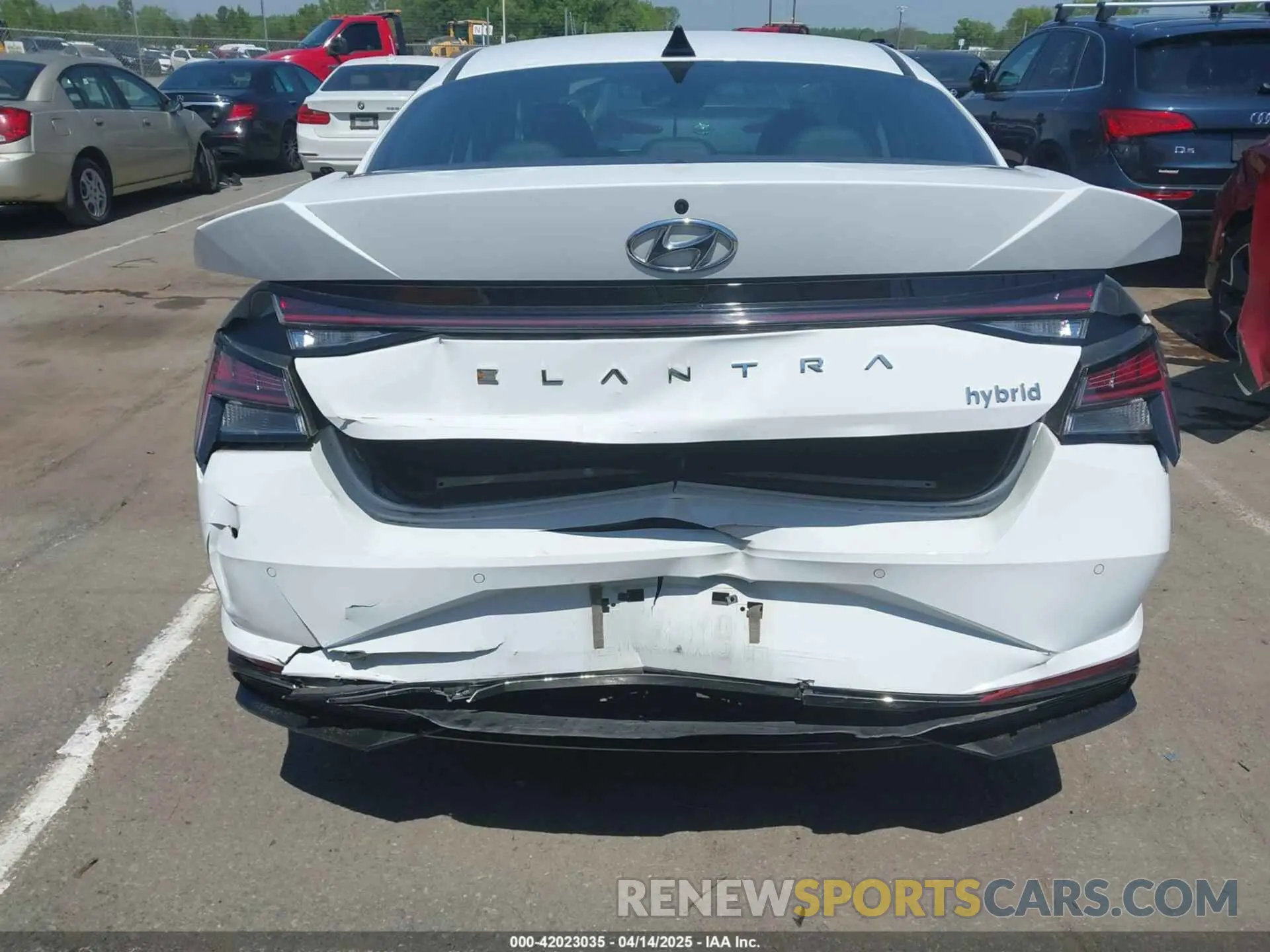6 Фотография поврежденного автомобиля KMHLN4AJ2NU019478 HYUNDAI ELANTRA HYBRID 2022