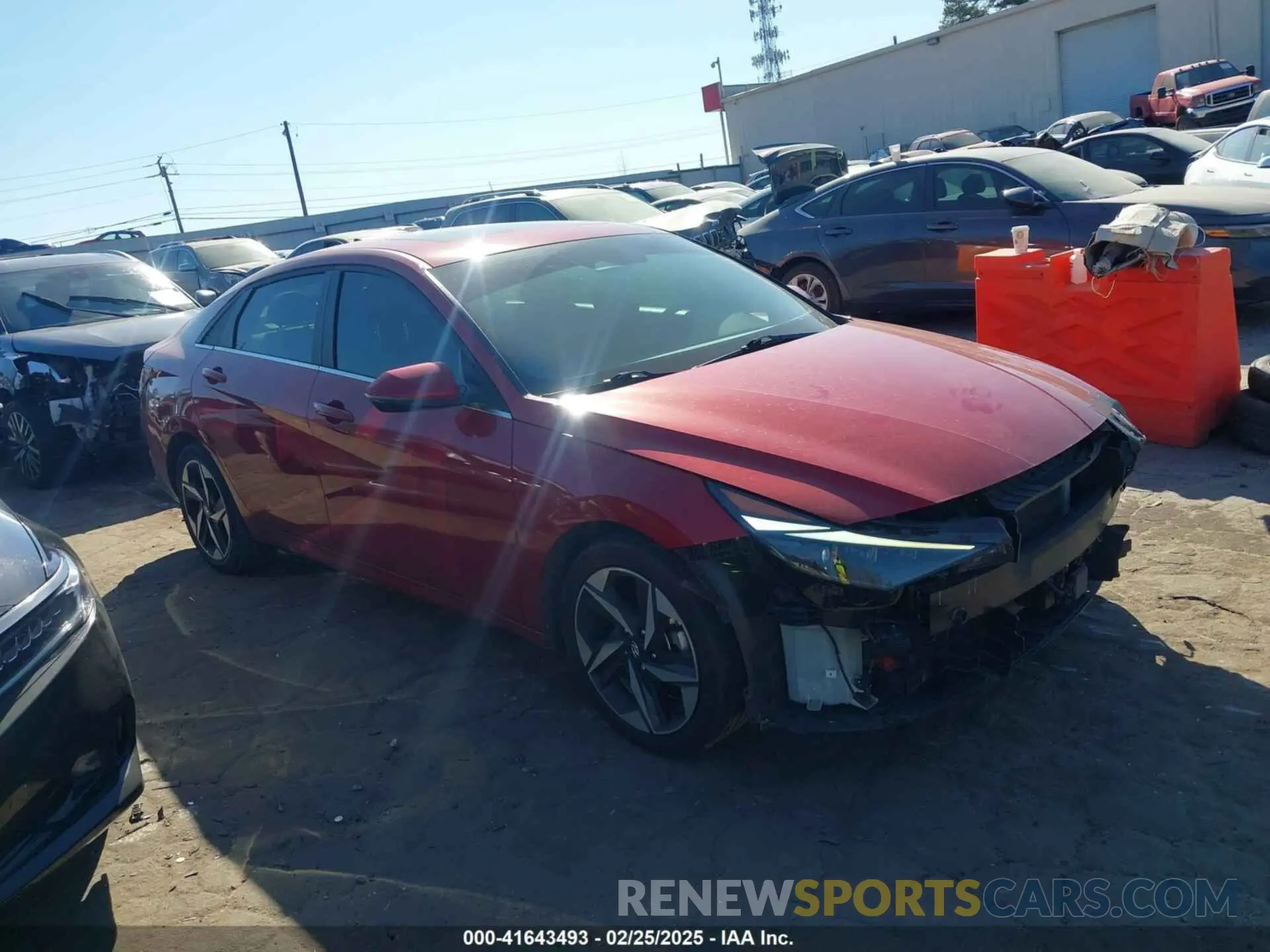 1 Фотография поврежденного автомобиля KMHLN4AJ2NU024213 HYUNDAI ELANTRA HYBRID 2022