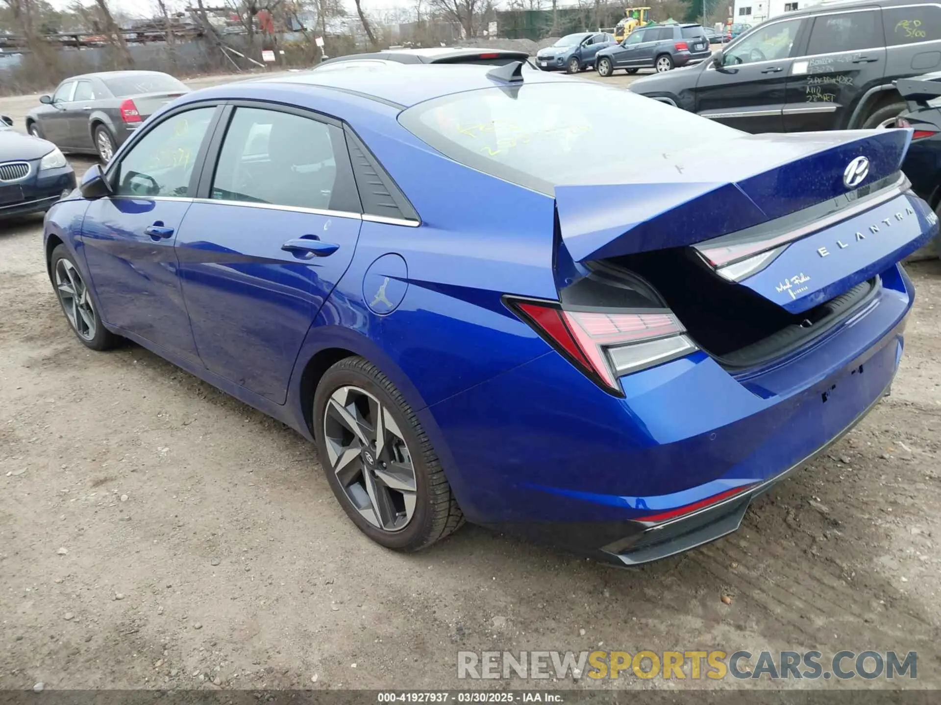 3 Фотография поврежденного автомобиля KMHLN4AJ4NU019787 HYUNDAI ELANTRA HYBRID 2022
