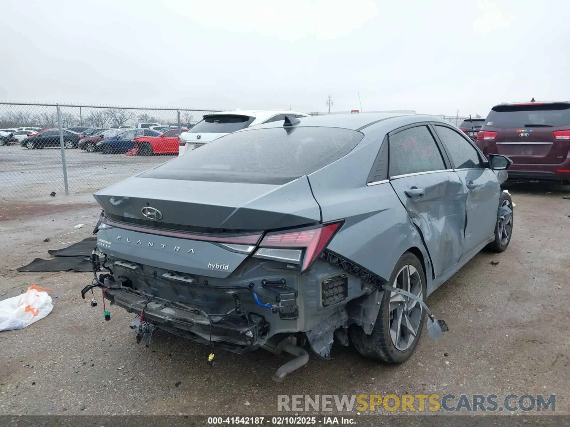 4 Фотография поврежденного автомобиля KMHLN4AJ6NU026126 HYUNDAI ELANTRA HYBRID 2022