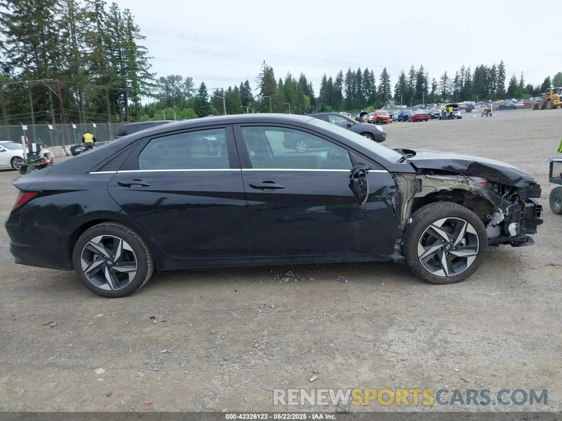 14 Photograph of a damaged car KMHLN4AJ7NU030654 HYUNDAI ELANTRA HYBRID 2022