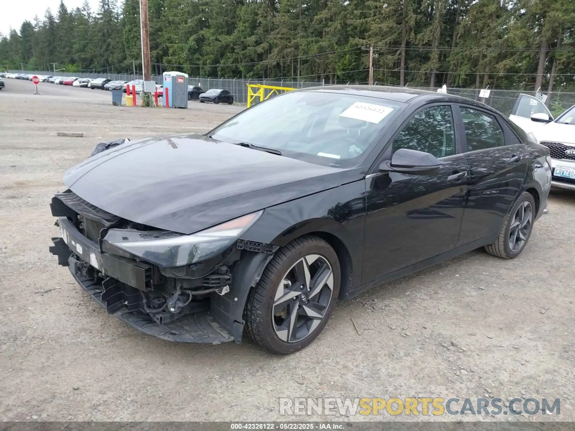 2 Photograph of a damaged car KMHLN4AJ7NU030654 HYUNDAI ELANTRA HYBRID 2022