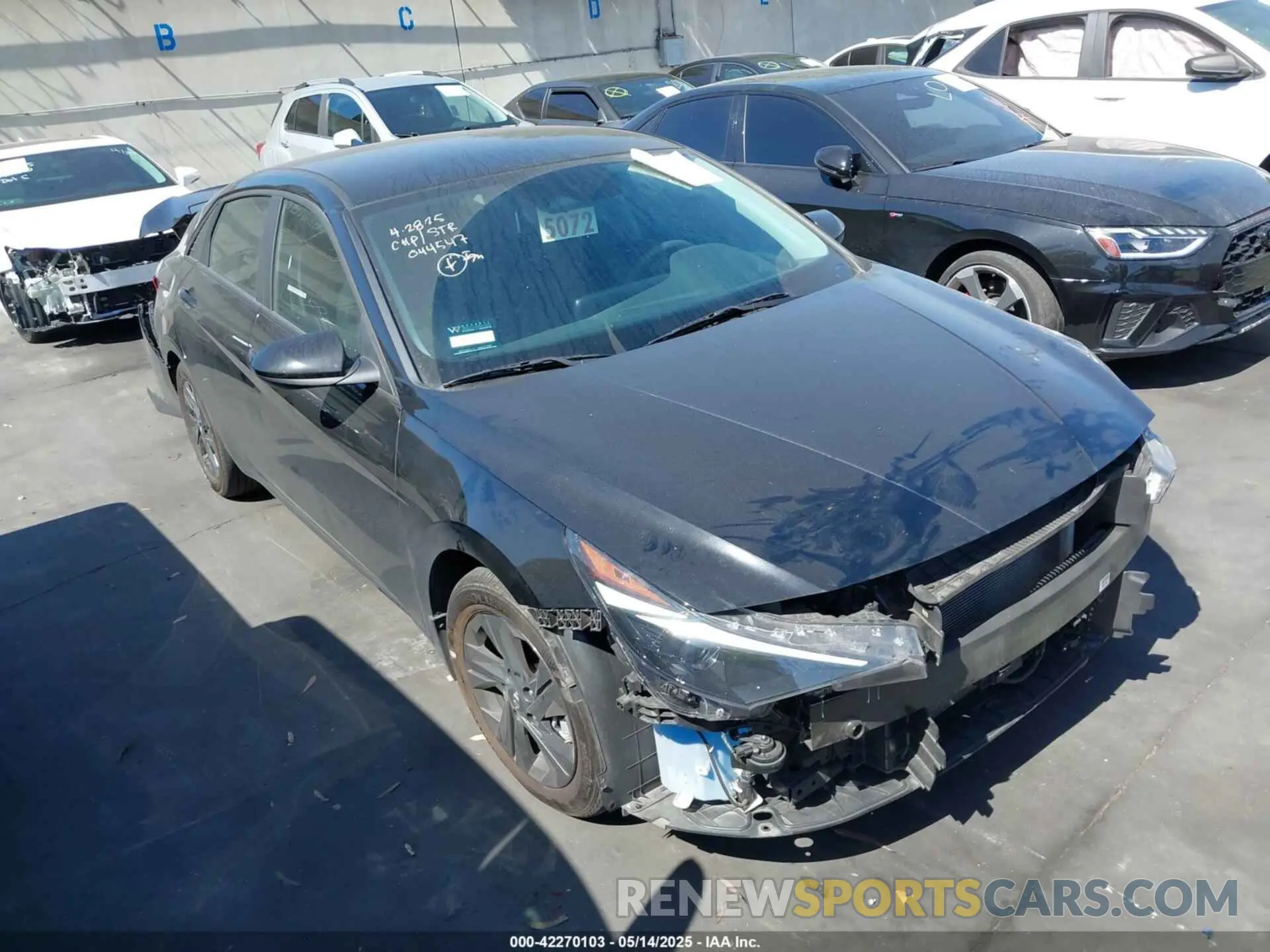 1 Photograph of a damaged car KMHLM4AJ2PU044547 HYUNDAI ELANTRA HYBRID 2023