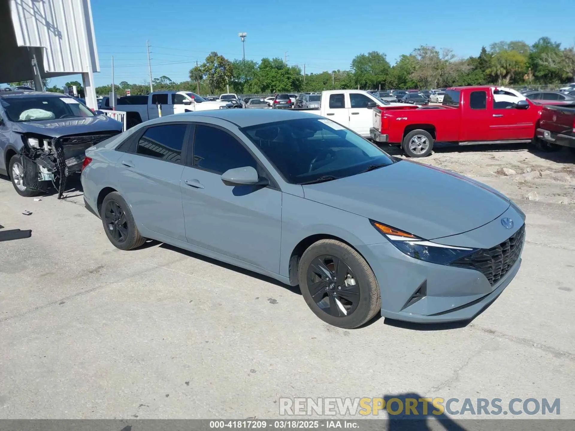 1 Photograph of a damaged car KMHLM4AJ5PU040430 HYUNDAI ELANTRA HYBRID 2023