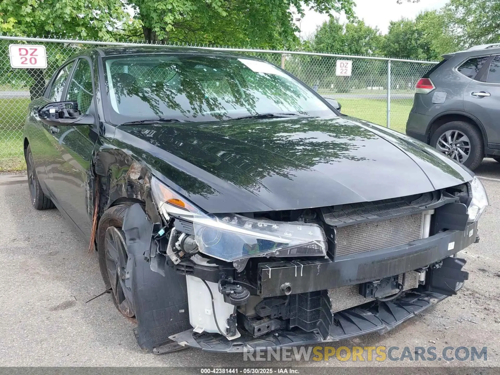1 Photograph of a damaged car KMHLM4AJ9PU033819 HYUNDAI ELANTRA HYBRID 2023