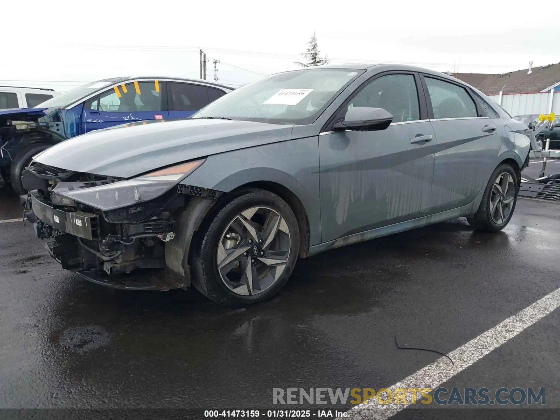 2 Фотография поврежденного автомобиля KMHLN4AJ0PU037383 HYUNDAI ELANTRA HYBRID 2023