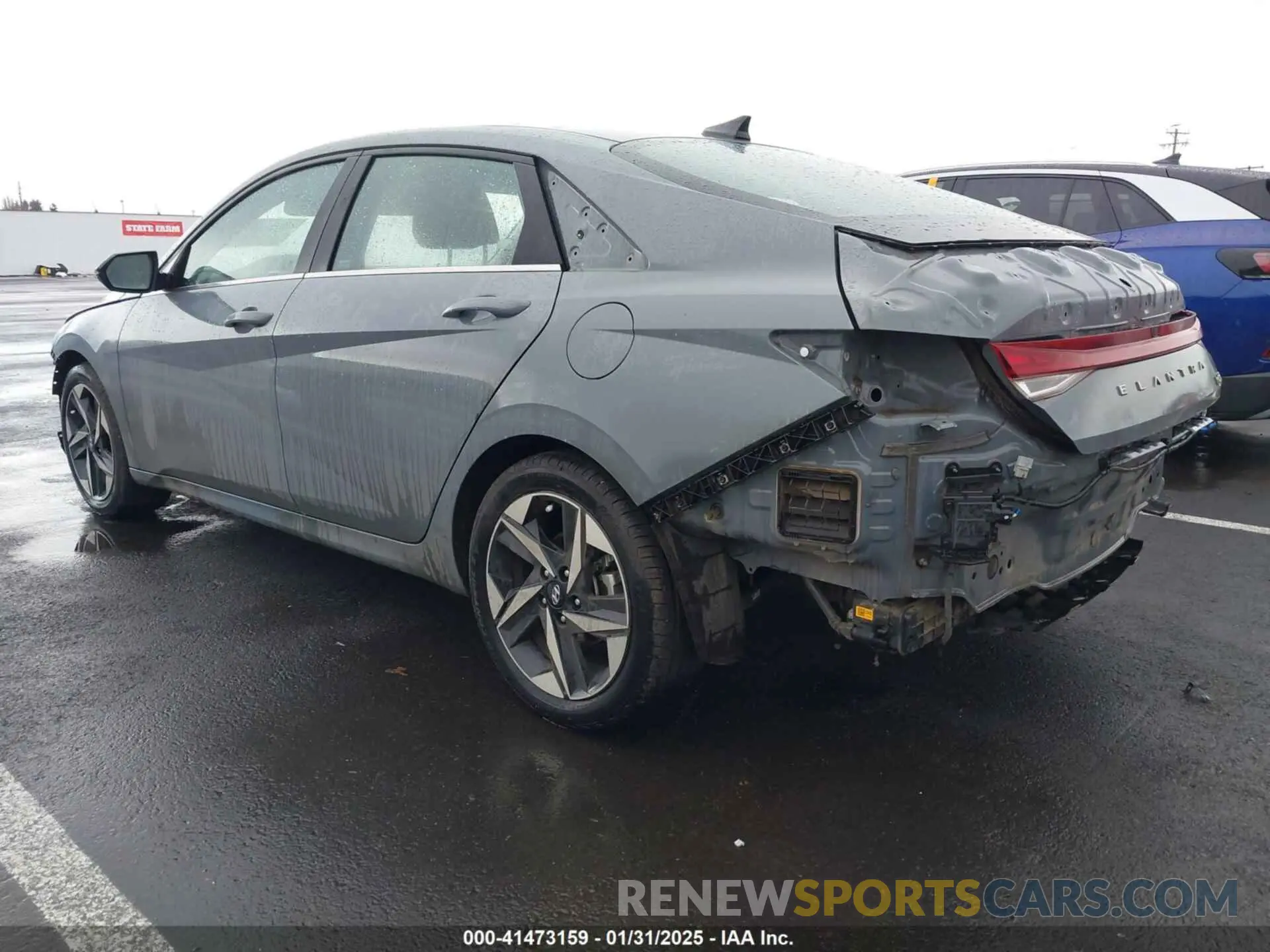 3 Фотография поврежденного автомобиля KMHLN4AJ0PU037383 HYUNDAI ELANTRA HYBRID 2023