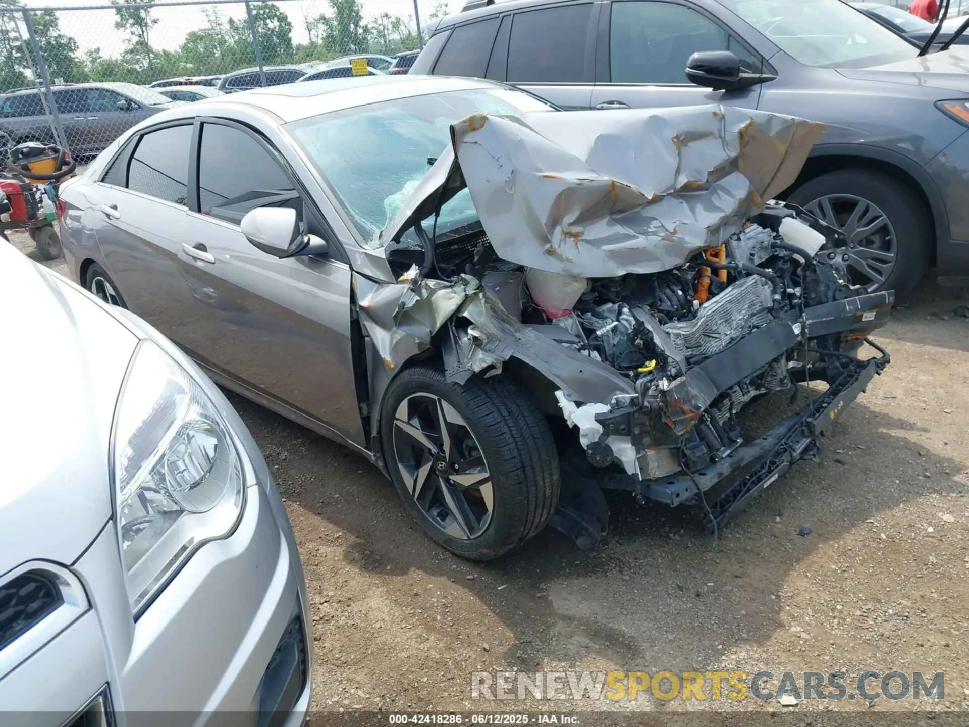 1 Photograph of a damaged car KMHLN4AJ0PU057889 HYUNDAI ELANTRA HYBRID 2023