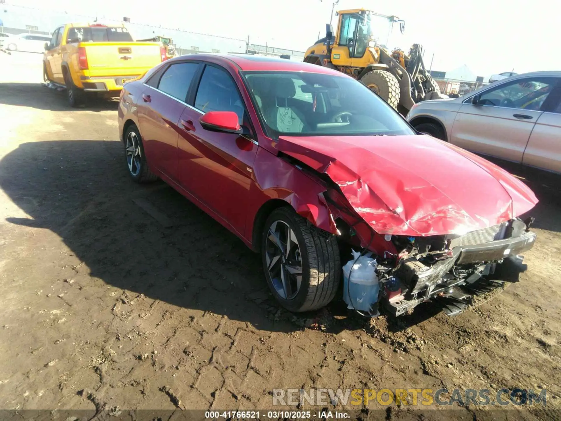 1 Photograph of a damaged car KMHLN4AJ1PU057528 HYUNDAI ELANTRA HYBRID 2023