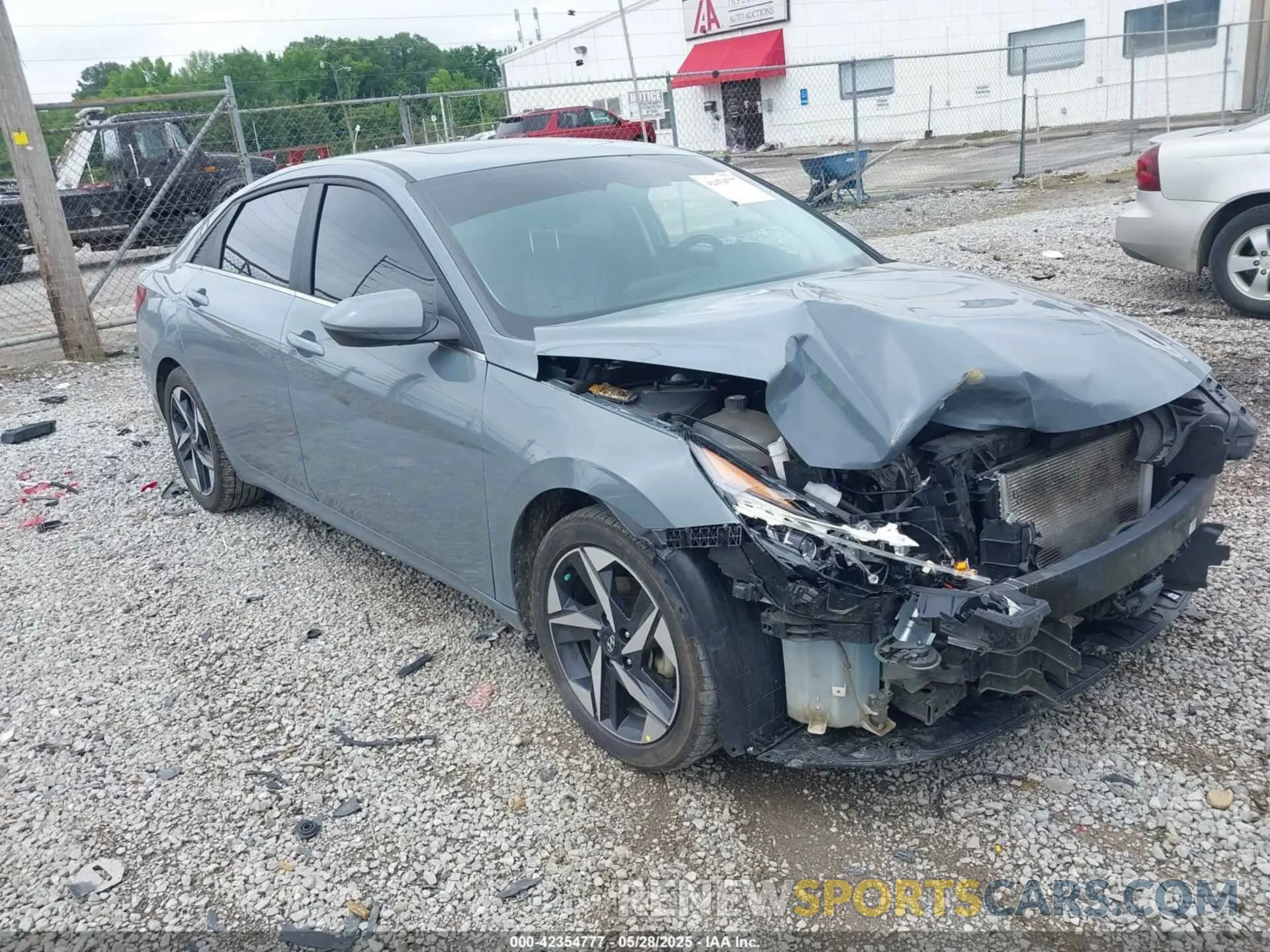 1 Photograph of a damaged car KMHLN4AJ3PU045381 HYUNDAI ELANTRA HYBRID 2023