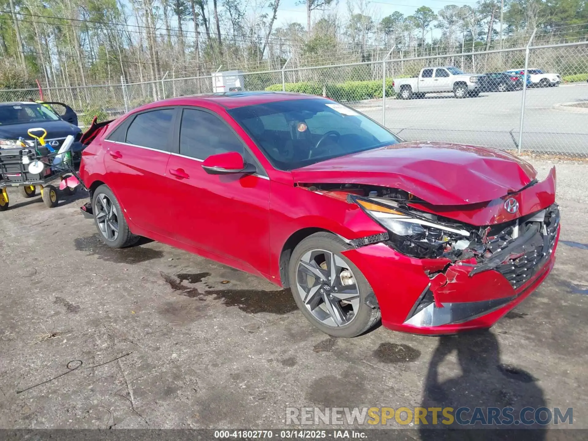 1 Photograph of a damaged car KMHLN4AJ3PU050791 HYUNDAI ELANTRA HYBRID 2023