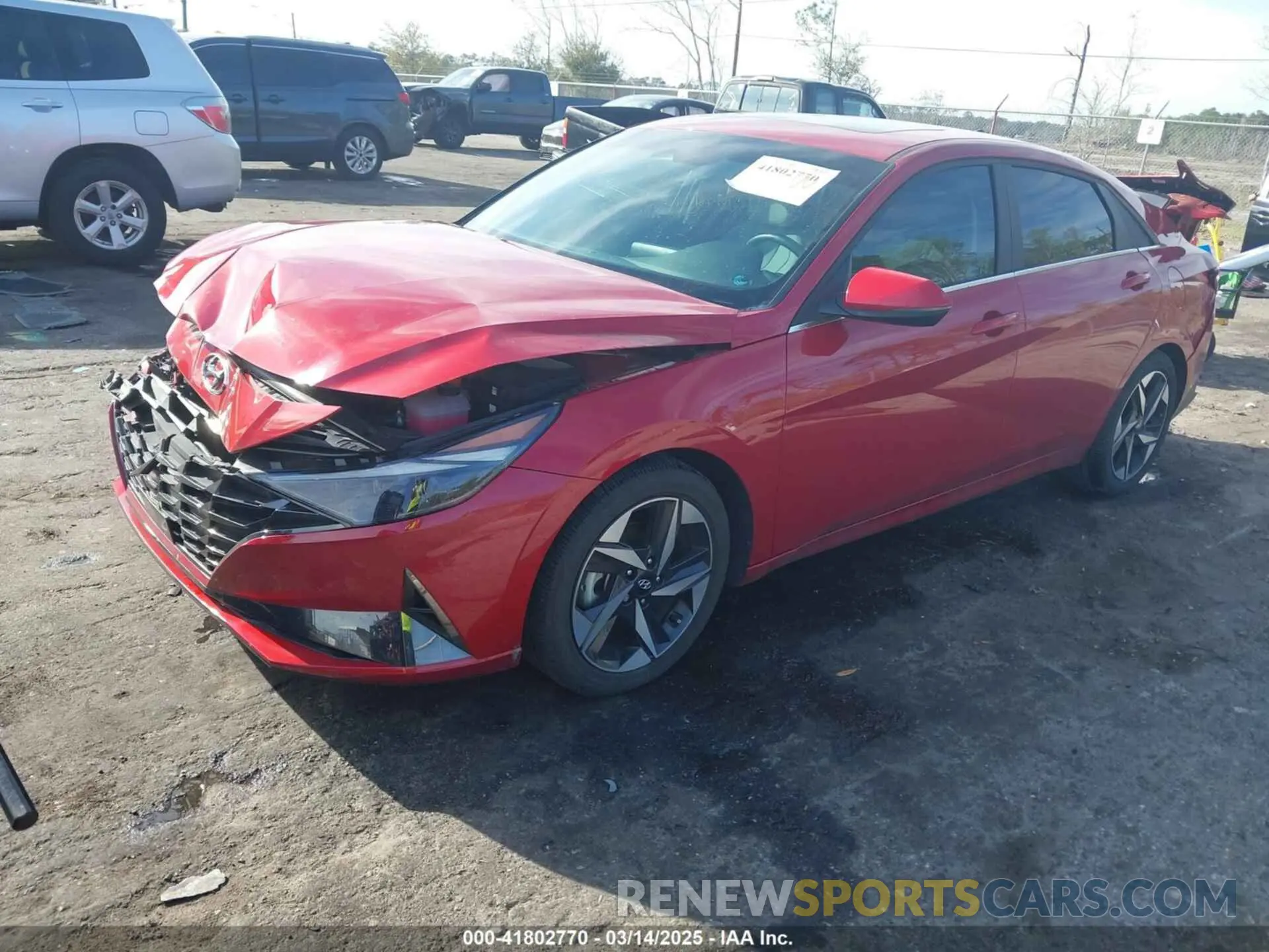 2 Photograph of a damaged car KMHLN4AJ3PU050791 HYUNDAI ELANTRA HYBRID 2023
