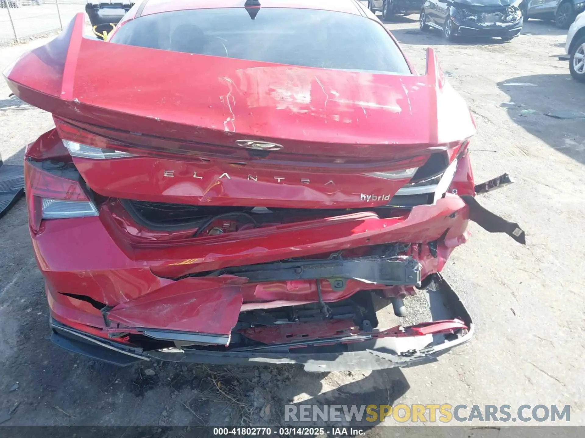 6 Photograph of a damaged car KMHLN4AJ3PU050791 HYUNDAI ELANTRA HYBRID 2023