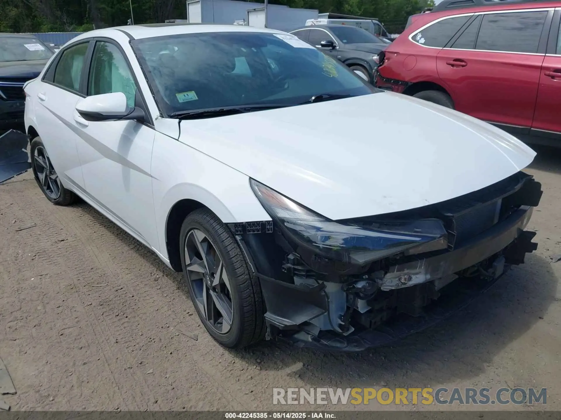 1 Photograph of a damaged car KMHLN4AJ4PU036558 HYUNDAI ELANTRA HYBRID 2023