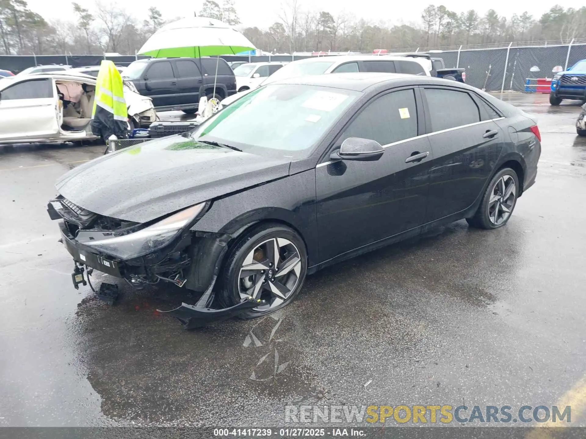 2 Фотография поврежденного автомобиля KMHLN4AJ4PU050654 HYUNDAI ELANTRA HYBRID 2023