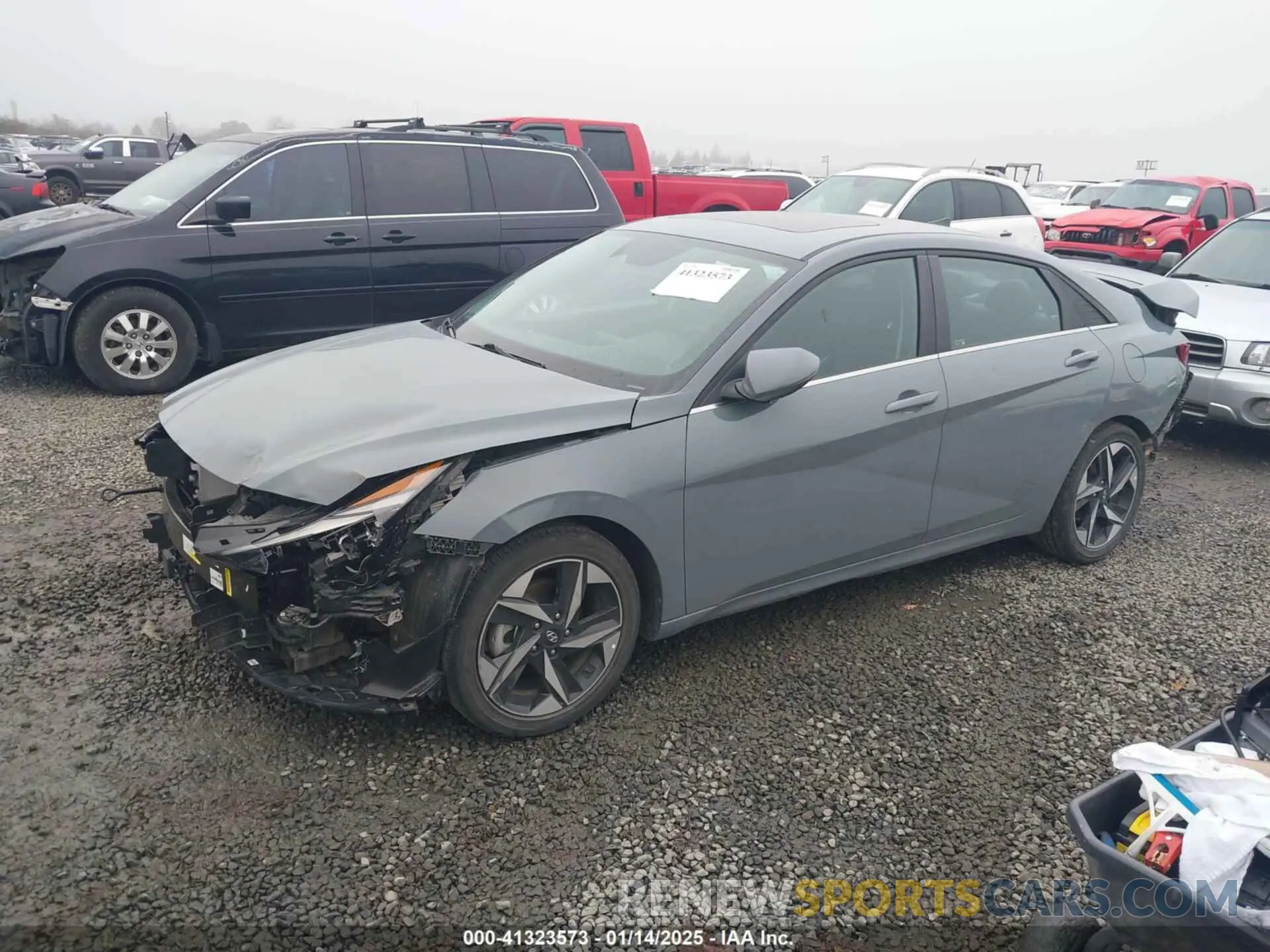 2 Фотография поврежденного автомобиля KMHLN4AJ7PU037333 HYUNDAI ELANTRA HYBRID 2023