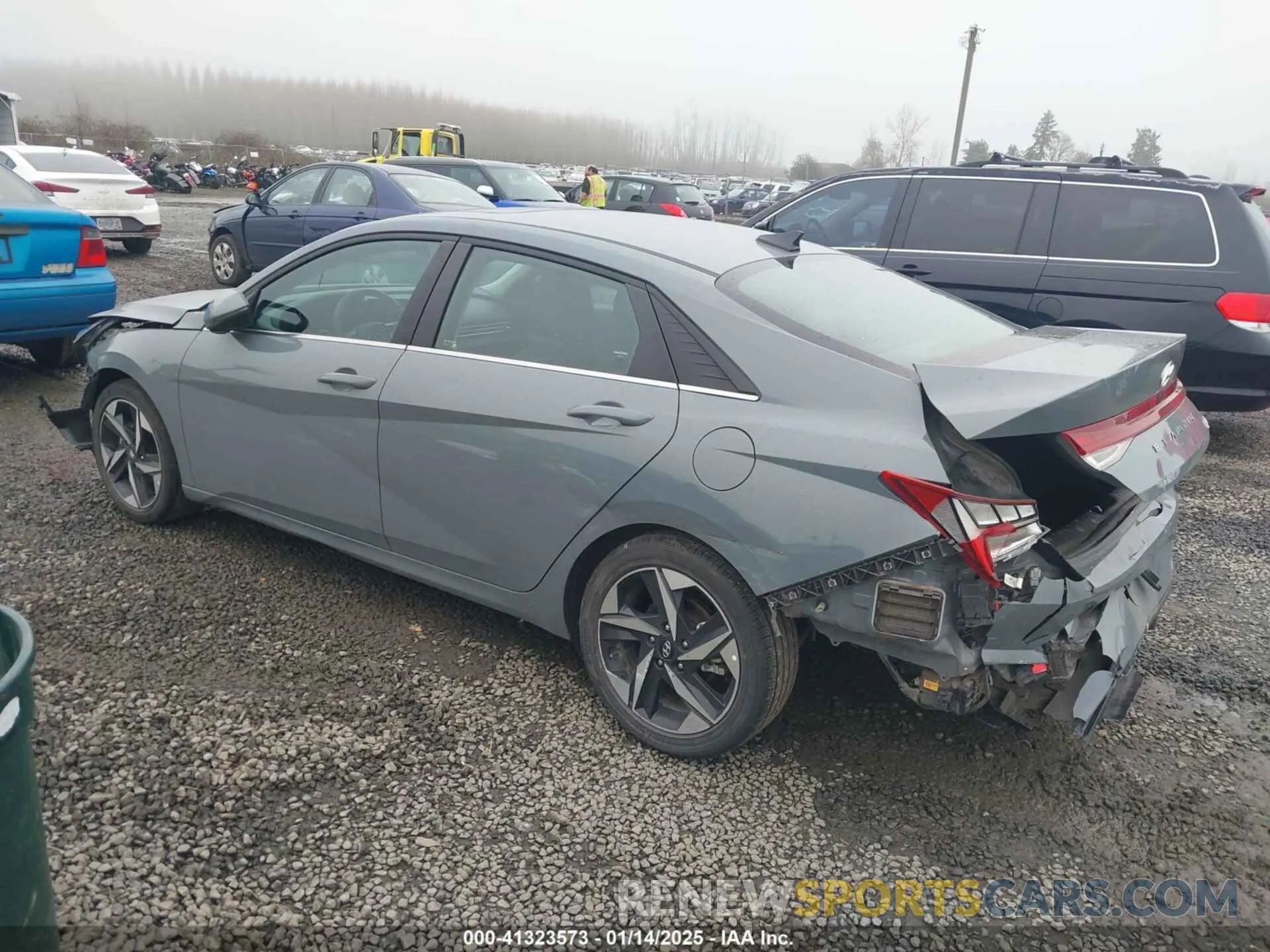 3 Фотография поврежденного автомобиля KMHLN4AJ7PU037333 HYUNDAI ELANTRA HYBRID 2023