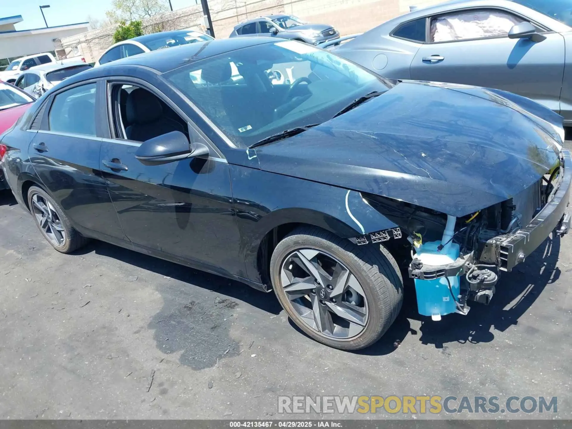1 Photograph of a damaged car KMHLN4AJ8PU066081 HYUNDAI ELANTRA HYBRID 2023