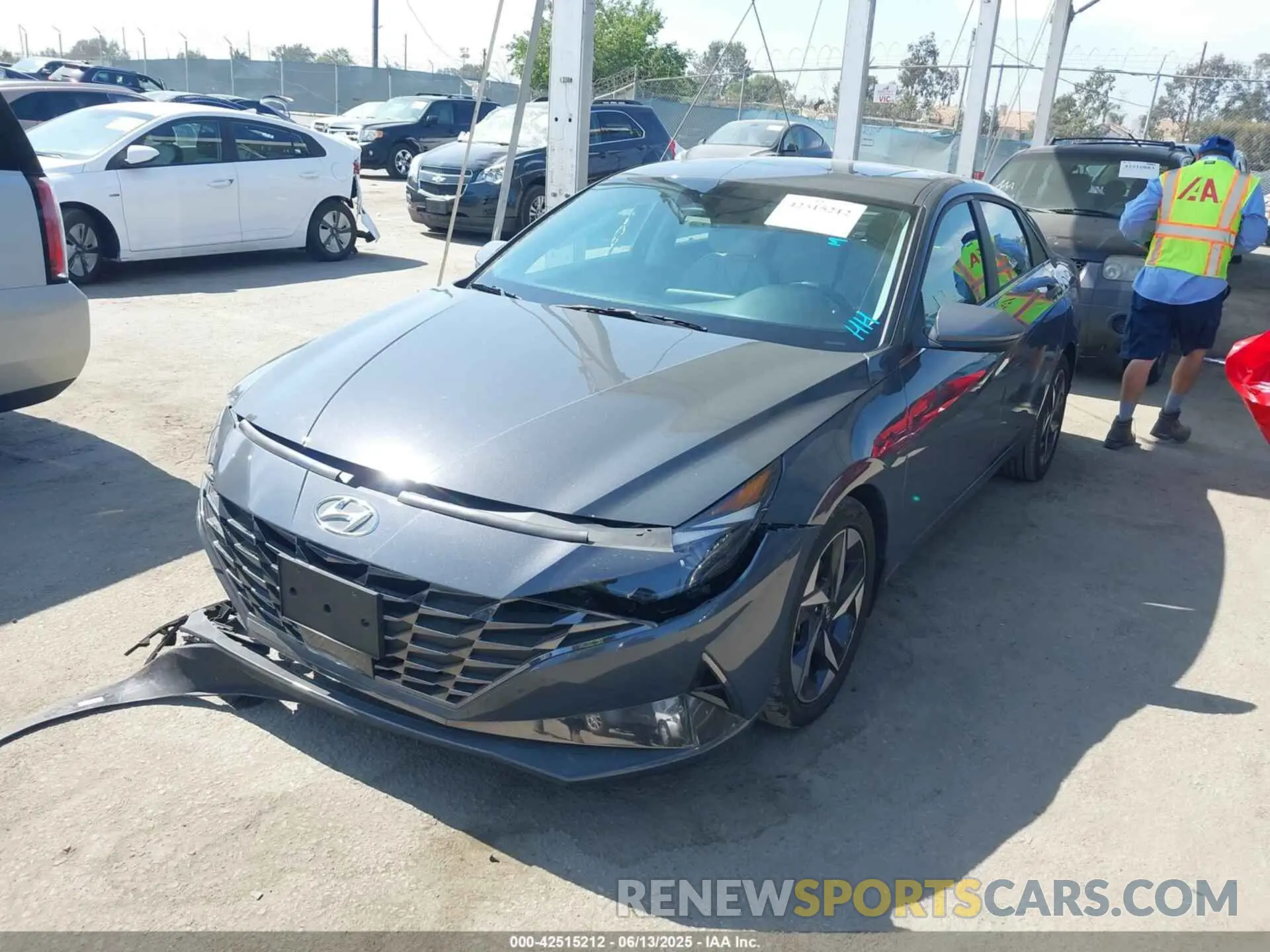 2 Photograph of a damaged car KMHLN4AJ8PU074892 HYUNDAI ELANTRA HYBRID 2023