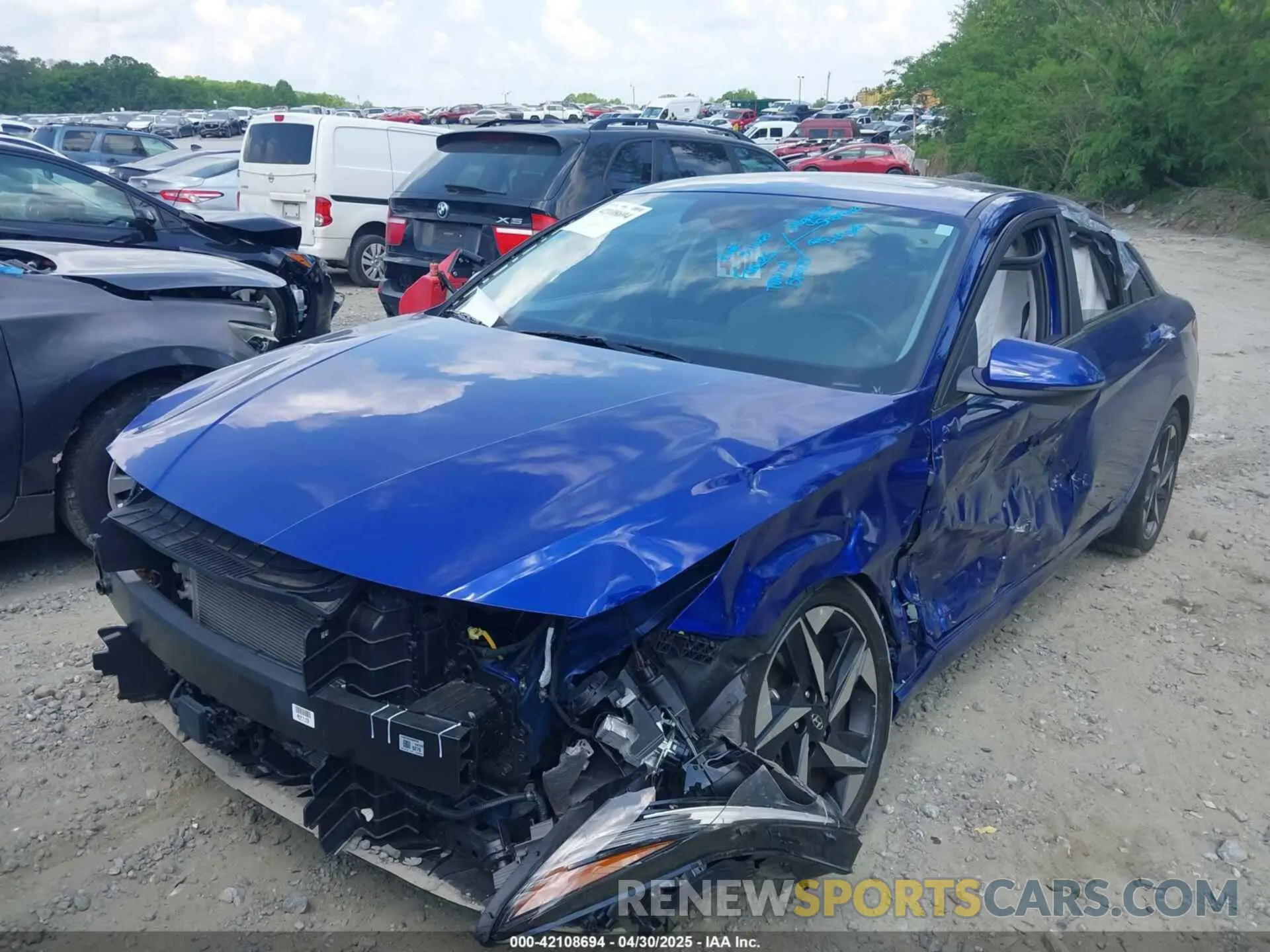 2 Фотография поврежденного автомобиля KMHLN4AJXPU037875 HYUNDAI ELANTRA HYBRID 2023