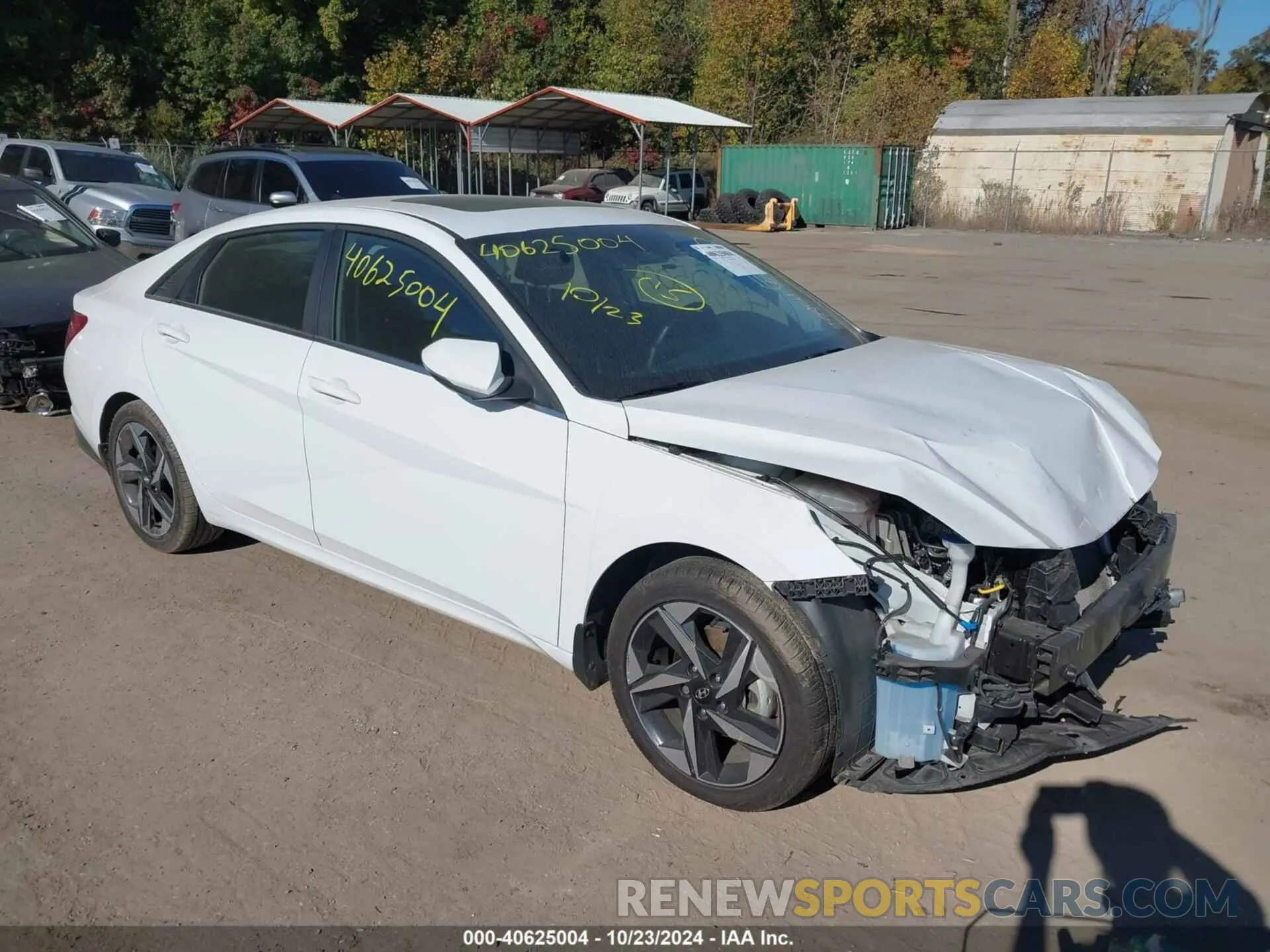 1 Фотография поврежденного автомобиля KMHLN4AJXPU038556 HYUNDAI ELANTRA HYBRID 2023