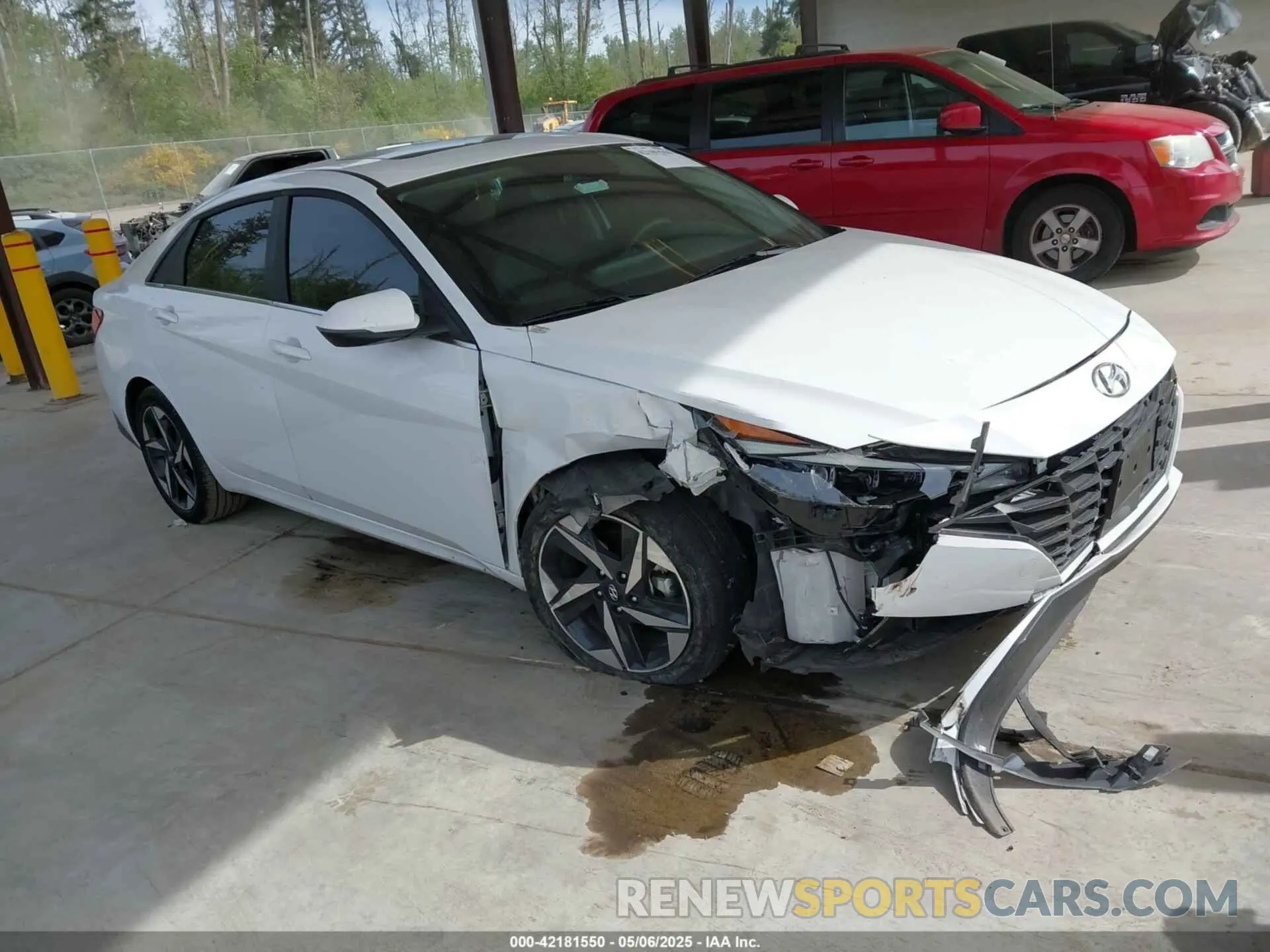 1 Photograph of a damaged car KMHLN4AJXPU079575 HYUNDAI ELANTRA HYBRID 2023