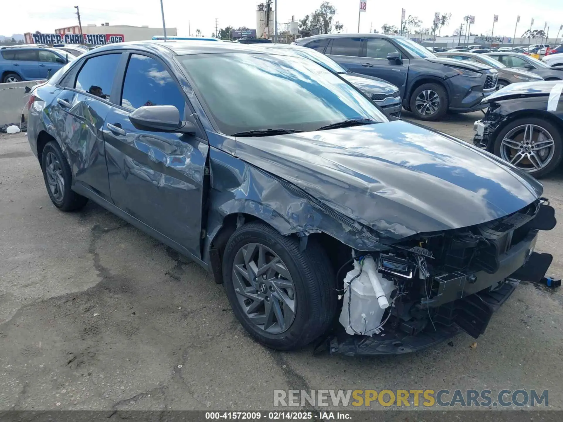 1 Photograph of a damaged car KMHLM4DJXRU093428 HYUNDAI ELANTRA HYBRID 2024