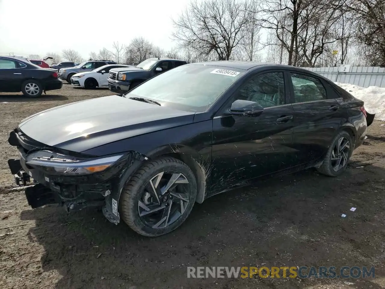 1 Photograph of a damaged car KMHLN4DG6RU739002 HYUNDAI ELANTRA LU 2024